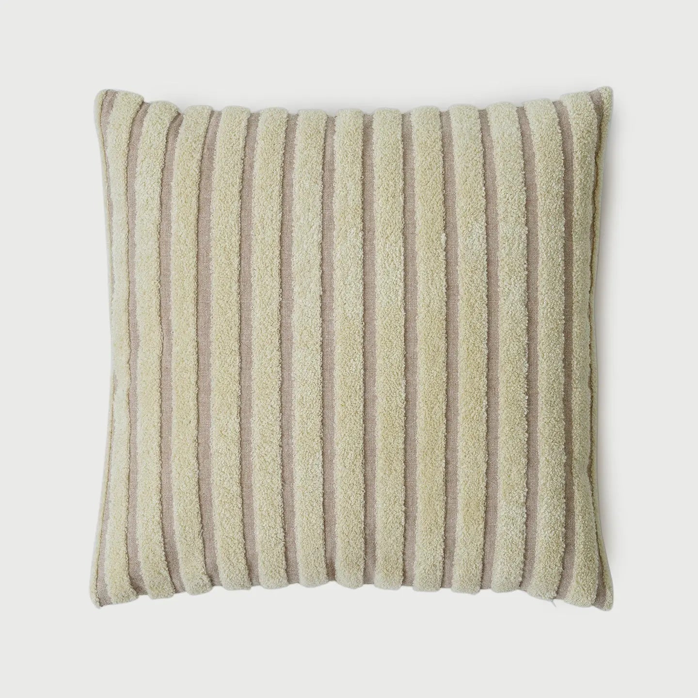 Striped Ivory Chambray Cotton Cushion Cover SanctuaryLiving