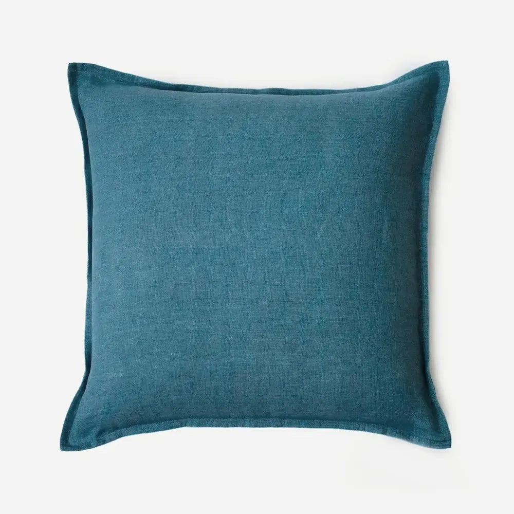 Azure Linen Cushion Cover SanctuaryLiving