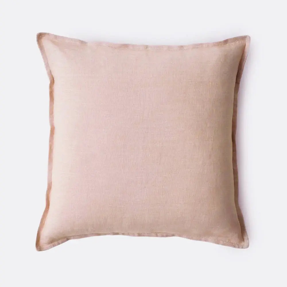 Soft Pink Linen Euro Sham SanctuaryLiving