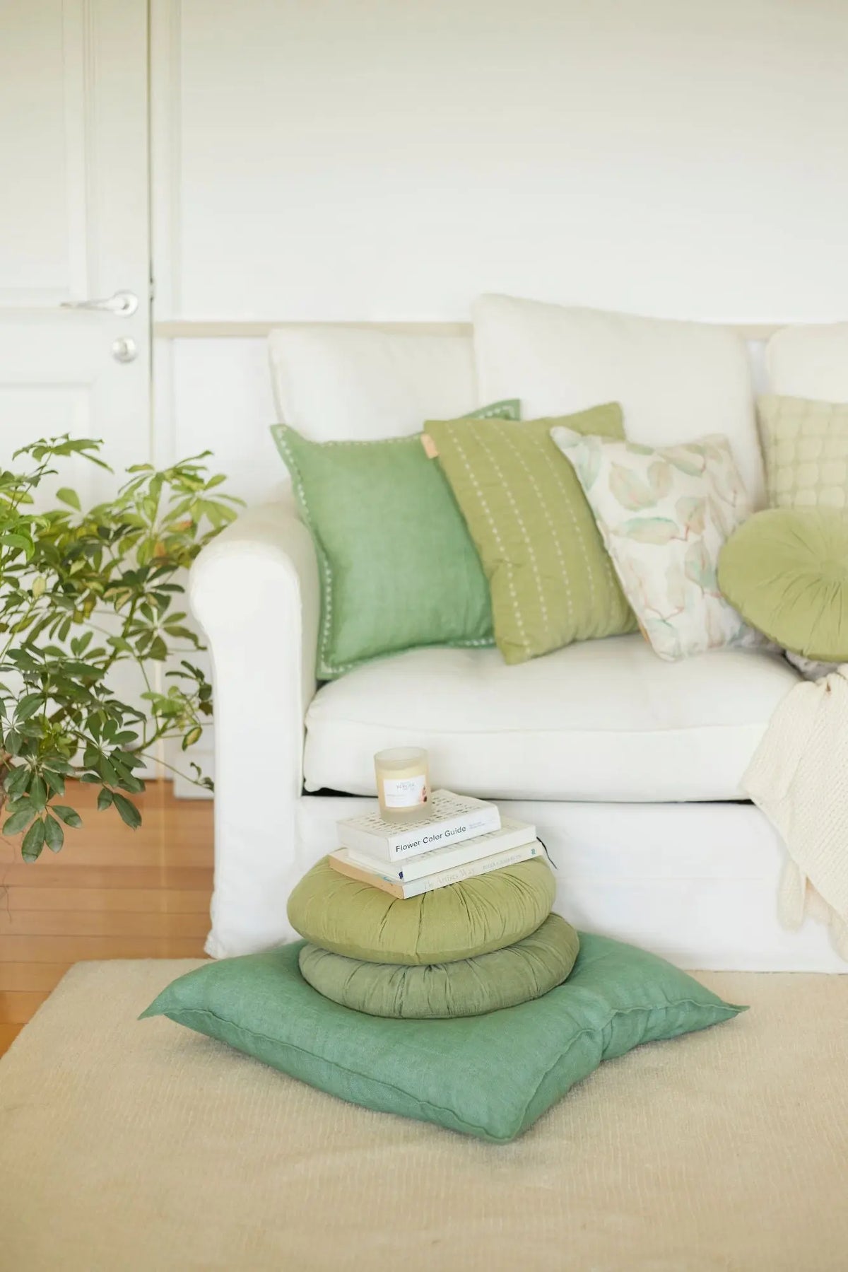 Mirage Fern Linen Cushion Cover SanctuaryLiving