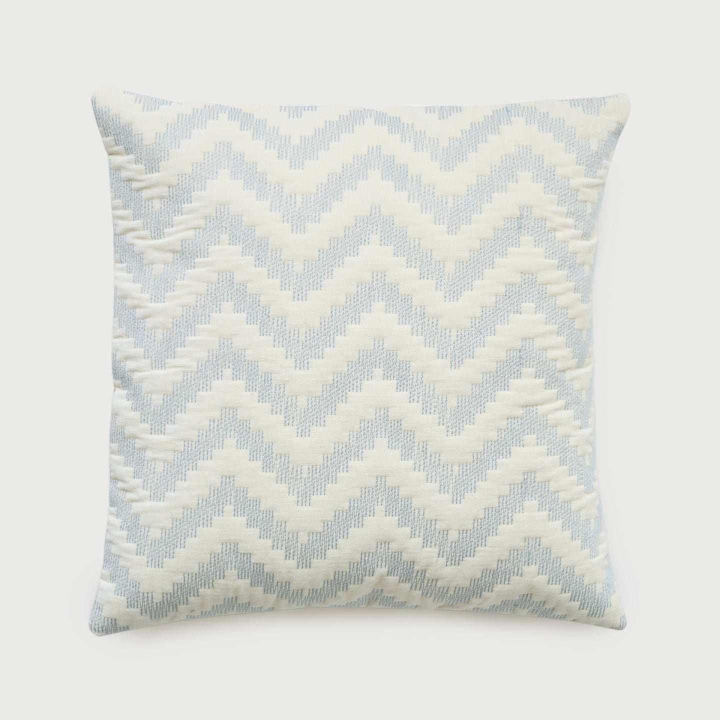 Chevron Blue Velvet Cushion Cover