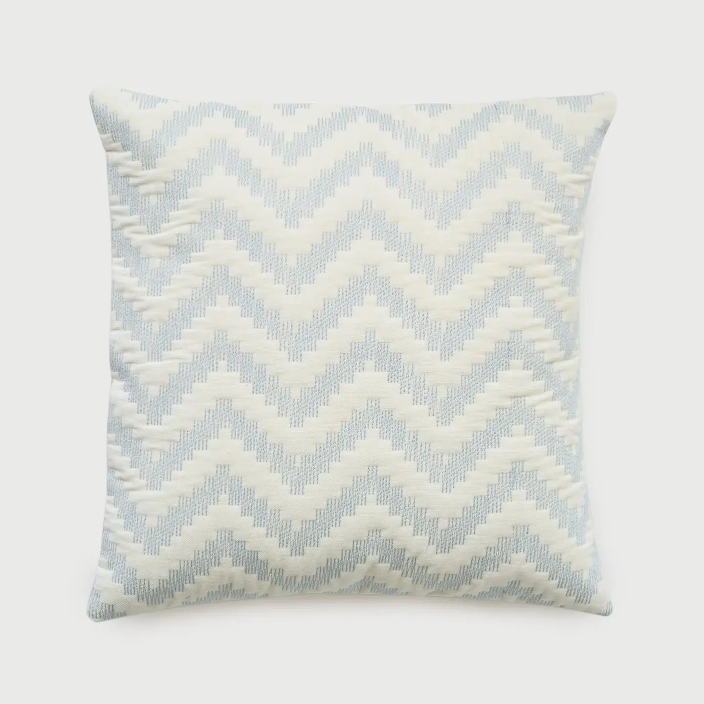 Chevron Blue Velvet Cushion Cover SanctuaryLiving