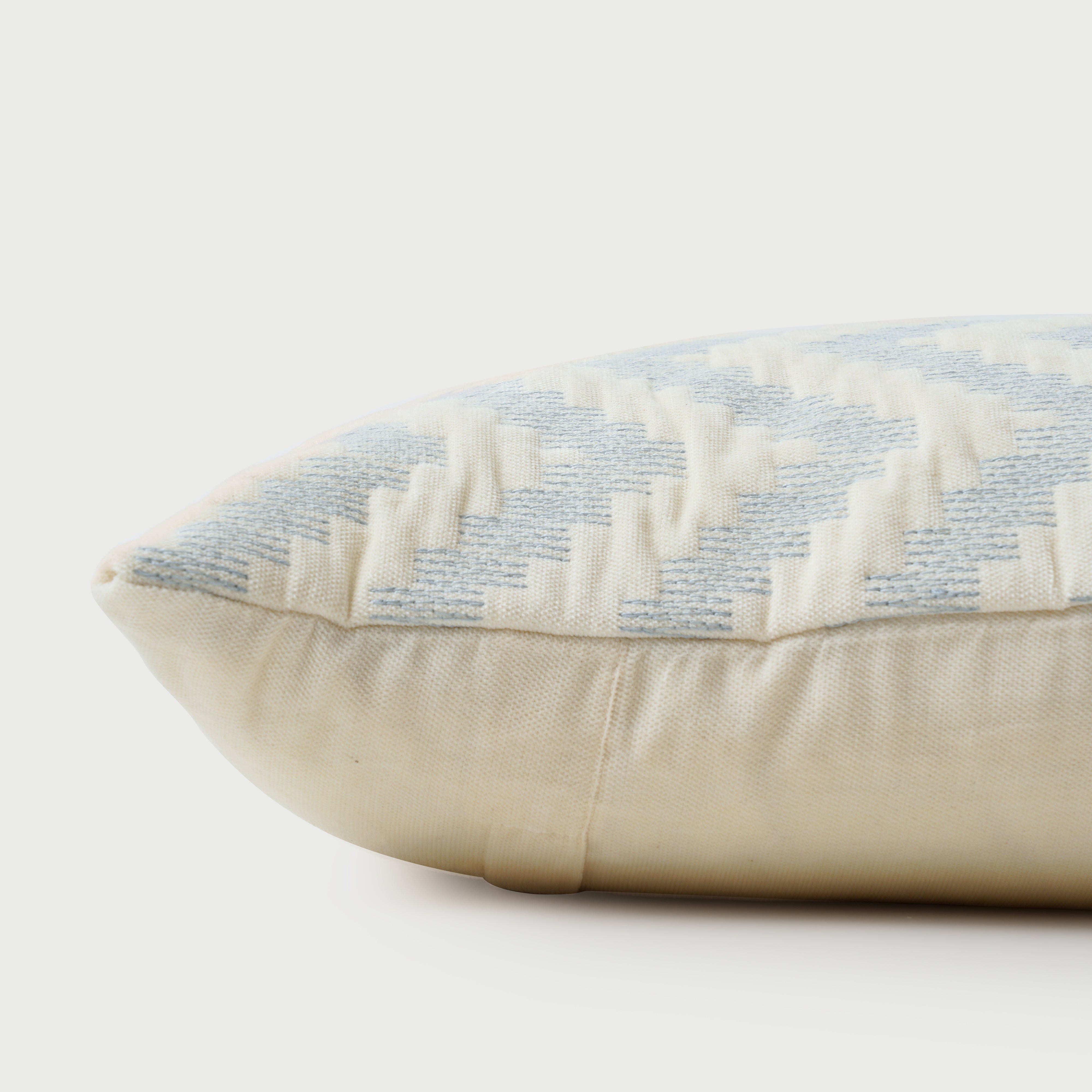 Chevron Blue Velvet Cushion Cover