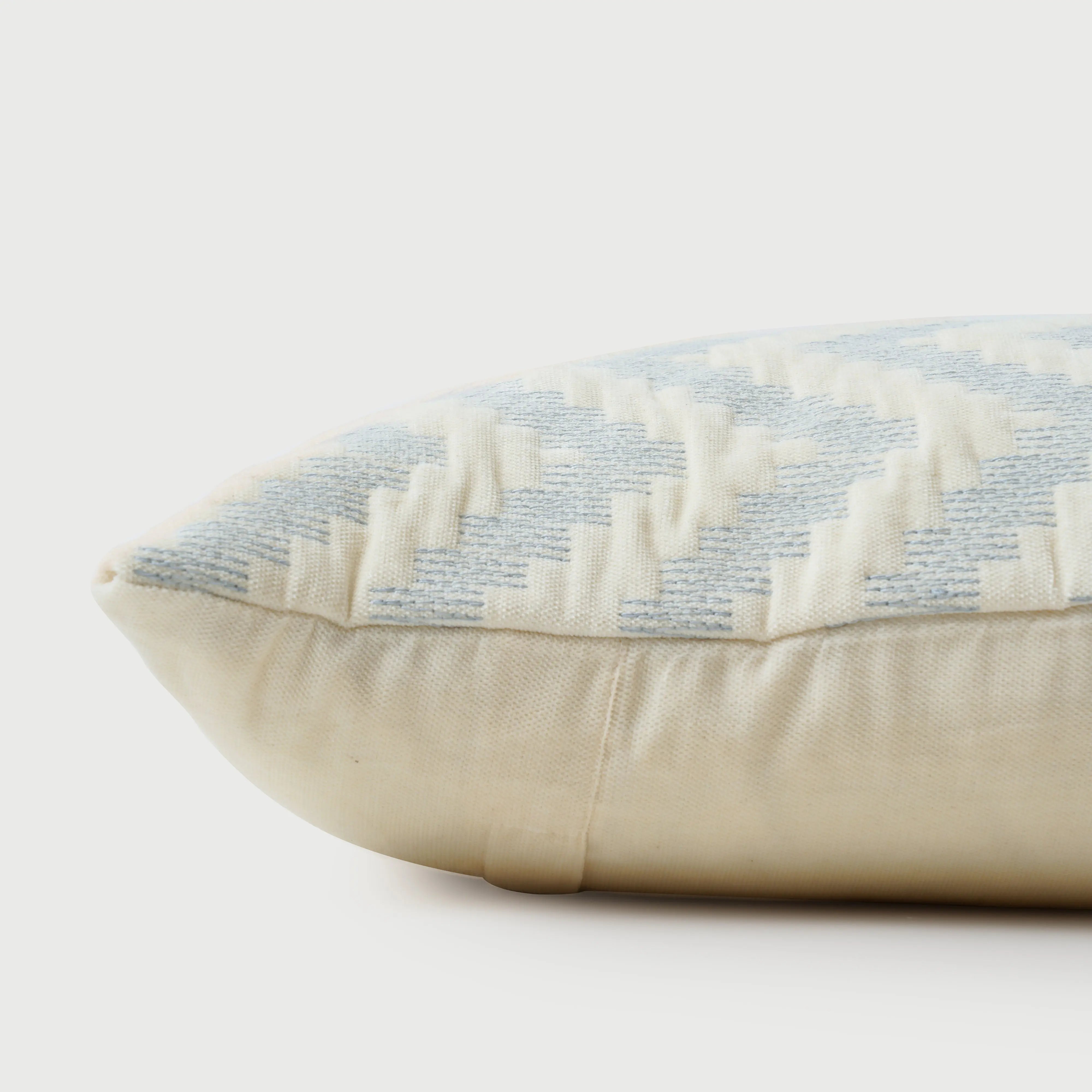 Chevron Blue Velvet Cushion Cover SanctuaryLiving