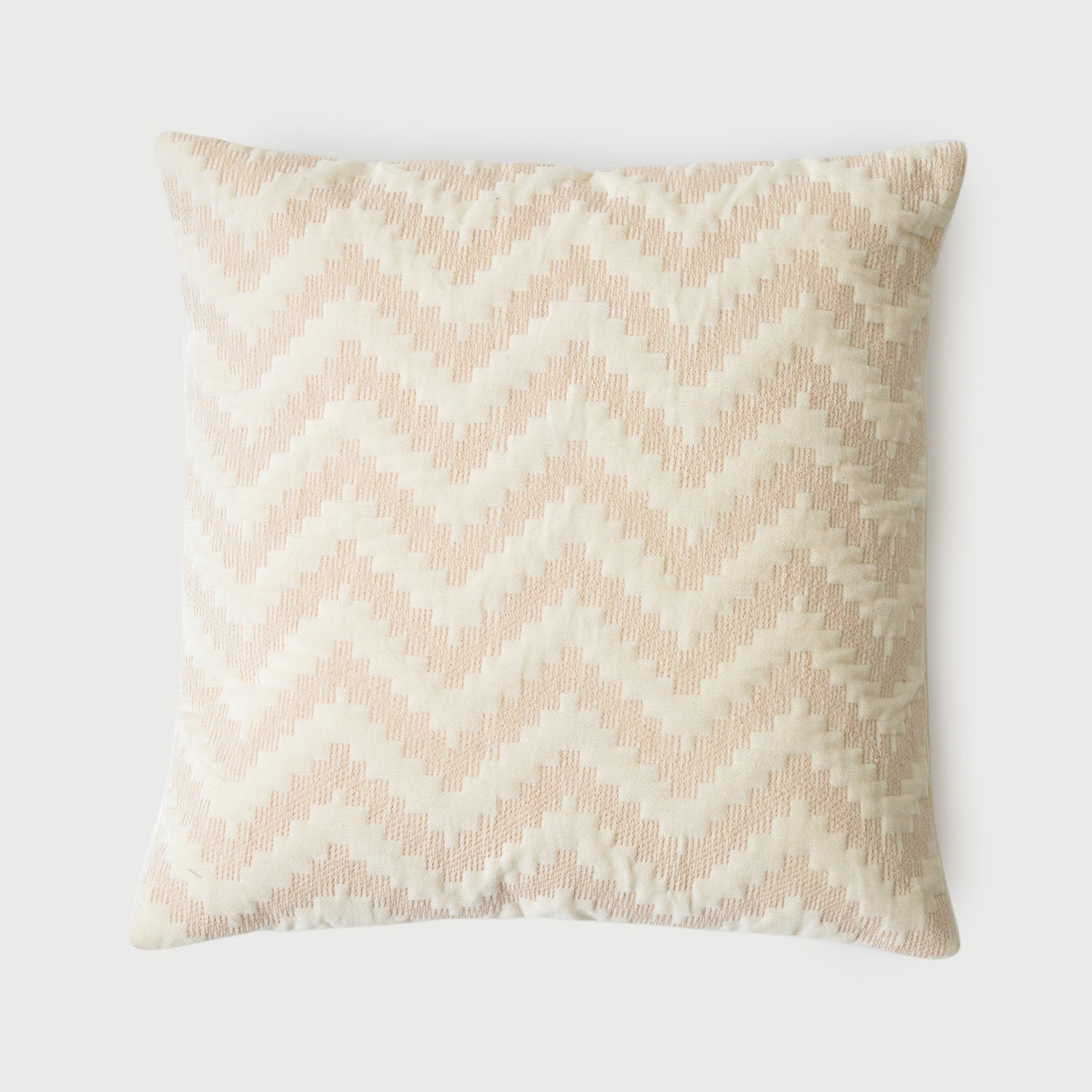 Chevron Blush Velvet Cushion Cover