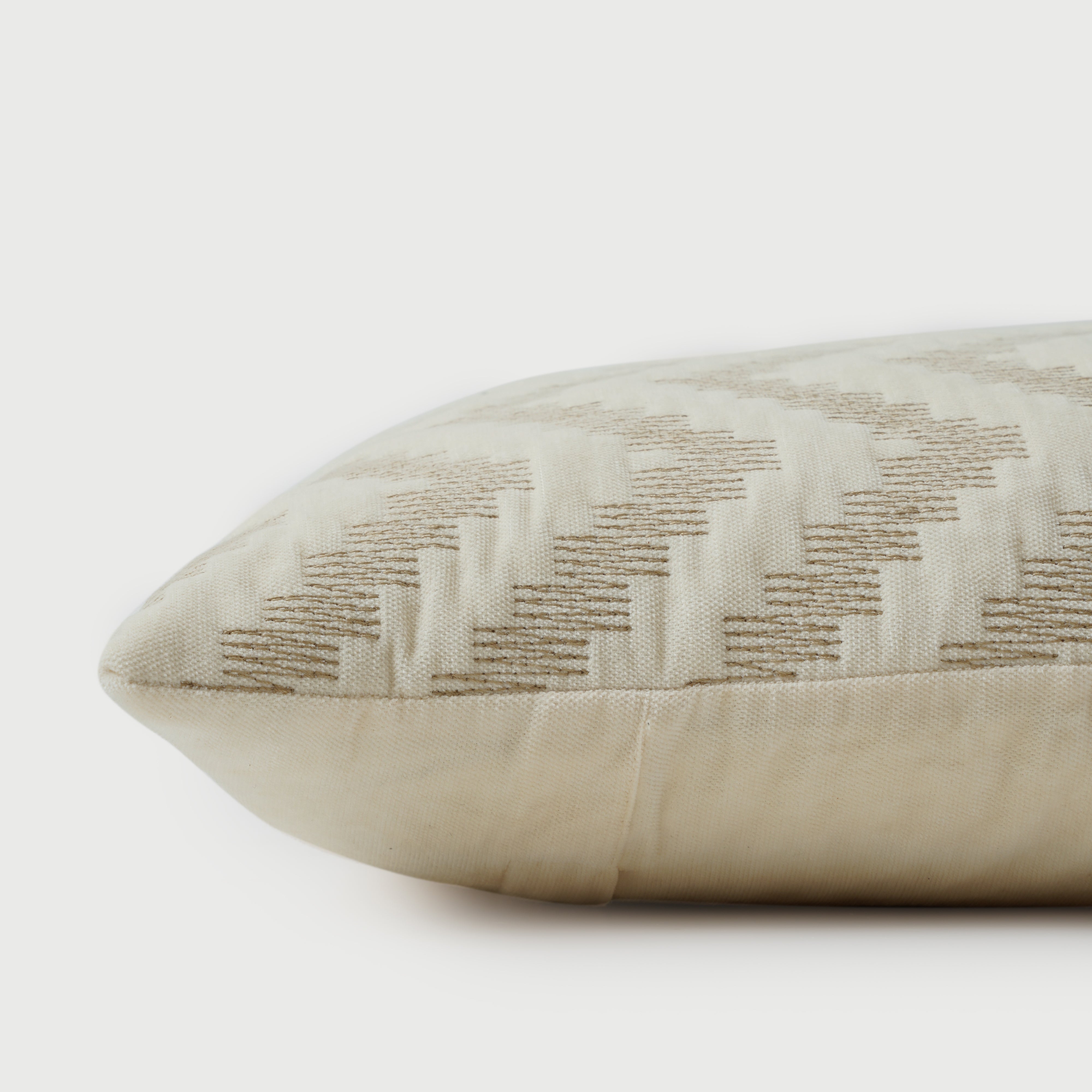 Chevron Brown Velvet Cushion Cover