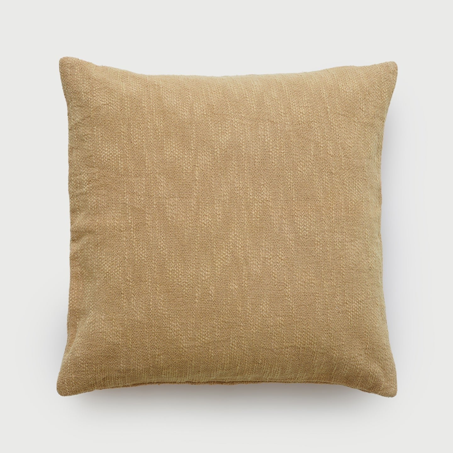 Cotton Slub Beige Cushion Cover