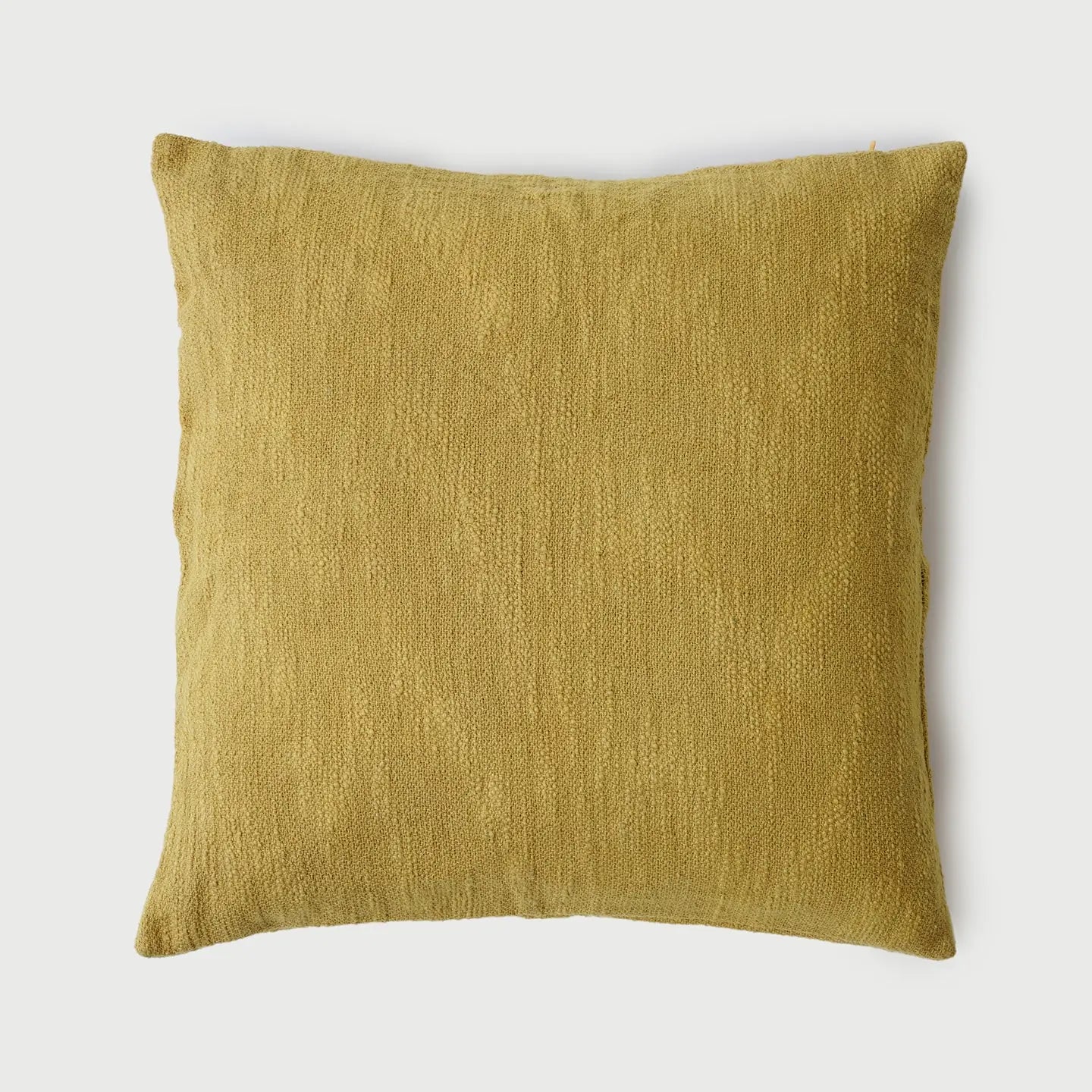 Cotton Slub Ochre Cushion Cover SanctuaryLiving