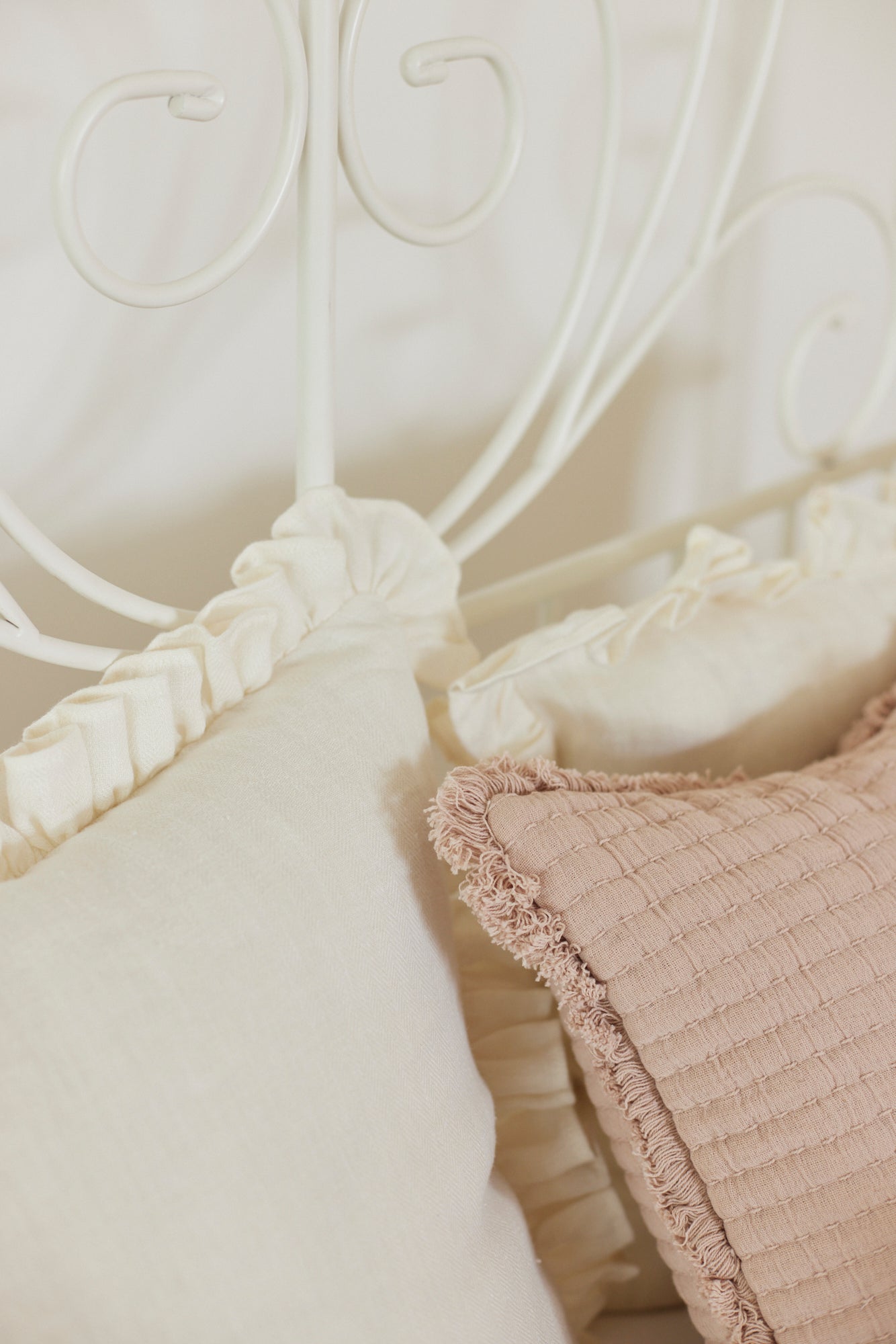 Trail Blush Cotton Cushion Cover