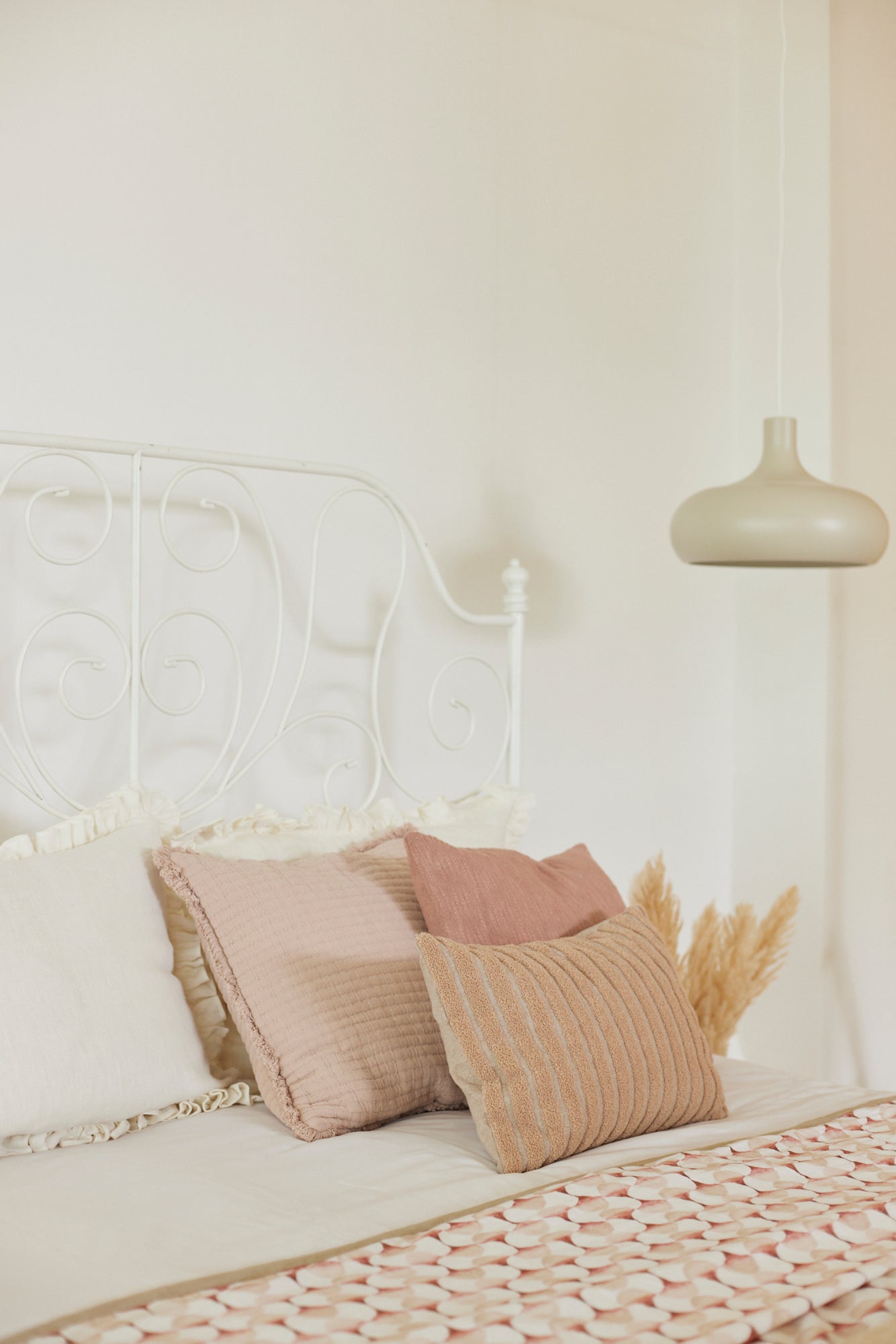 Trail Blush Cotton Cushion Cover