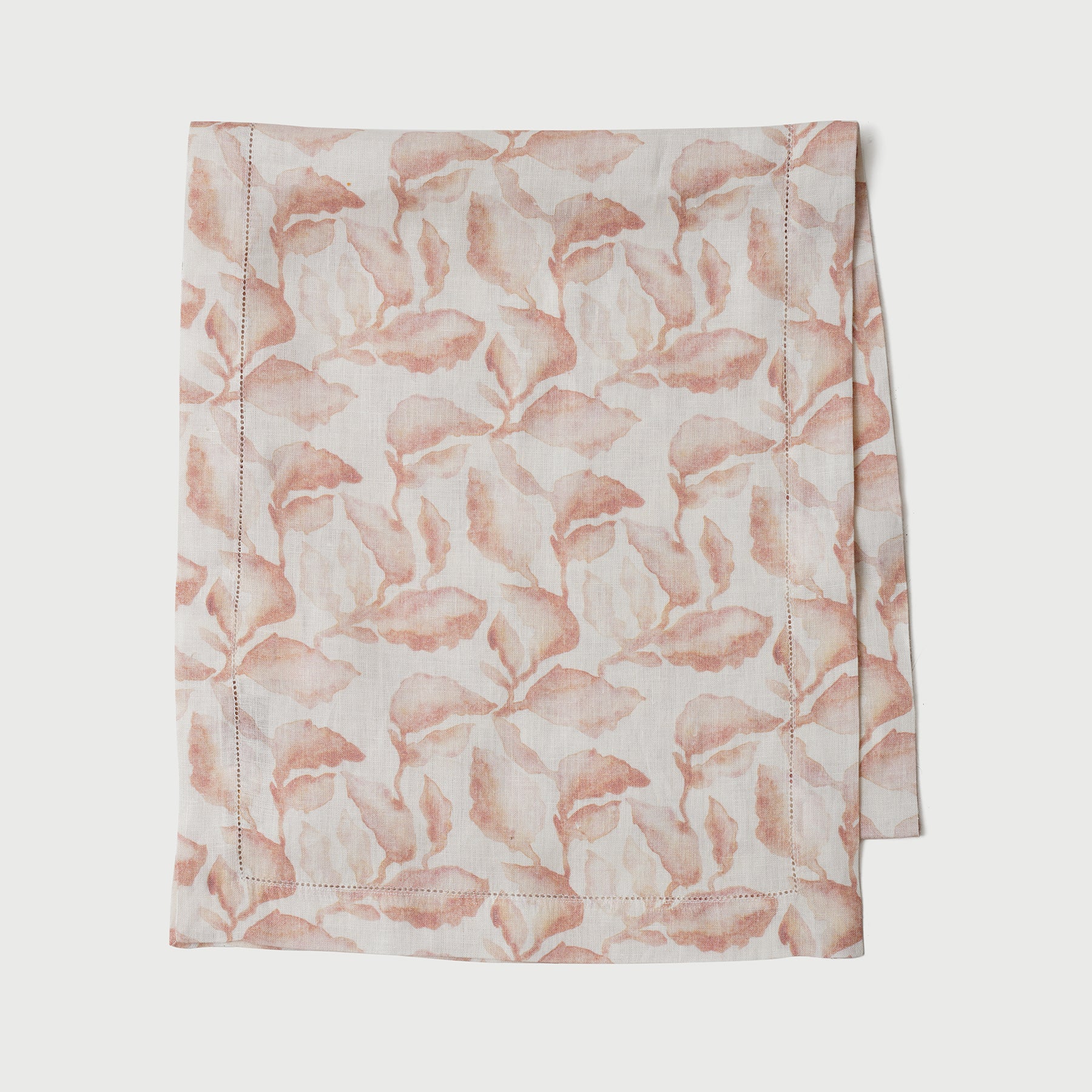 Cascade Blush Linen Table Runner
