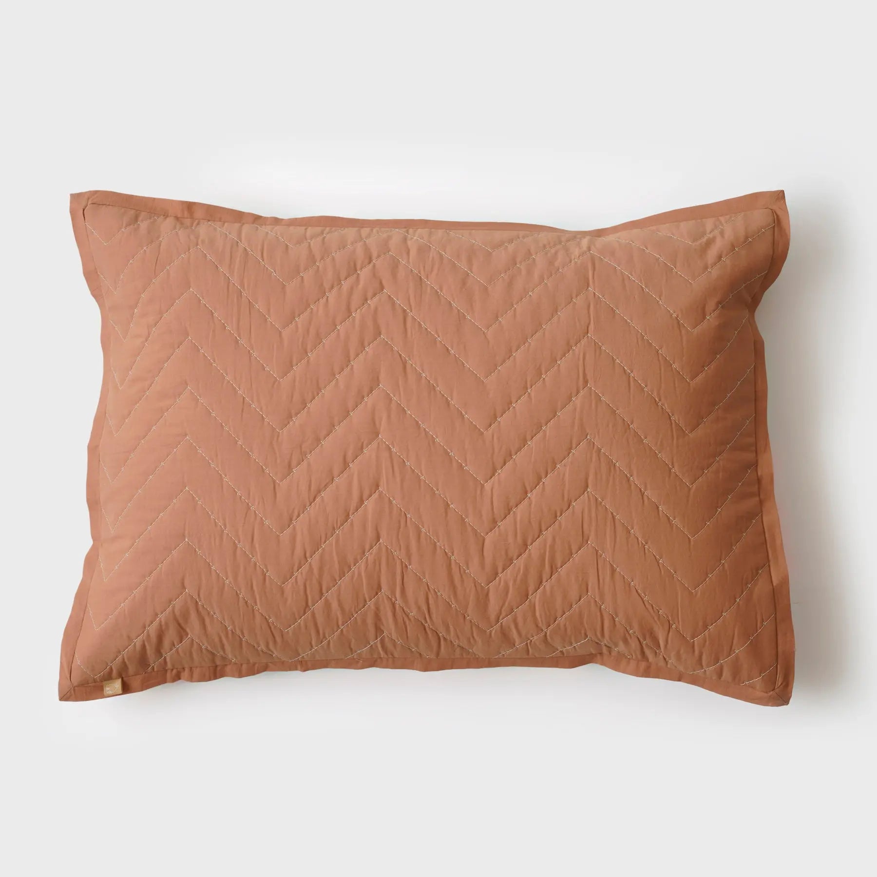 Chevron Blush Quilted Cotton Bedding Set SanctuaryLiving