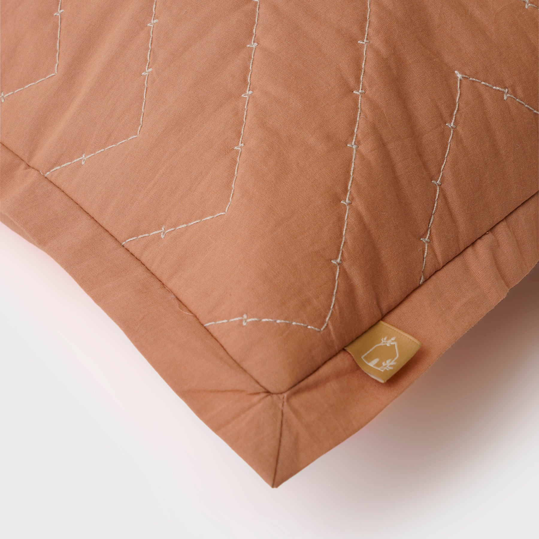 Chevron Blush Quilted Cotton Bedding Set
