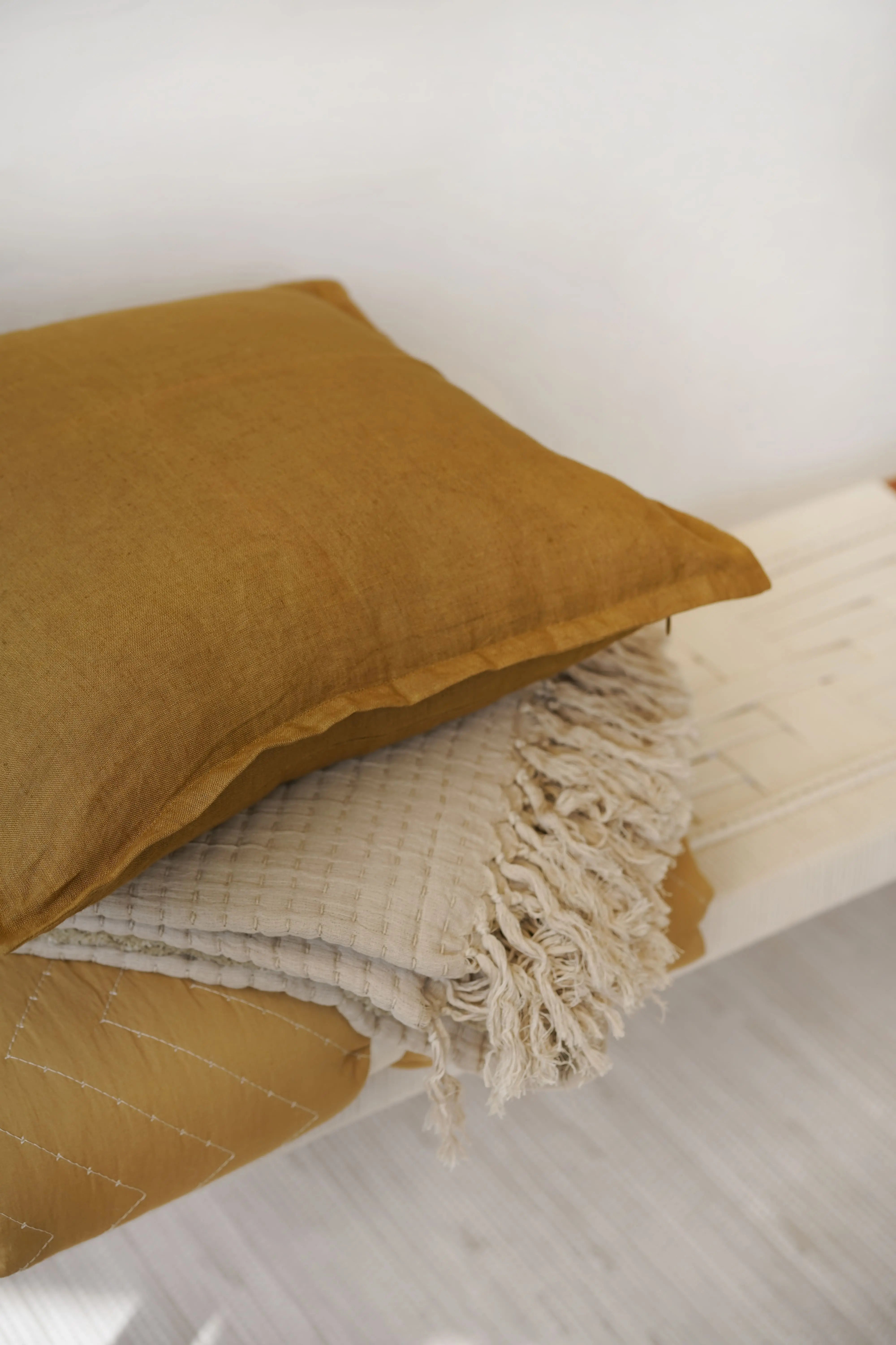 Bronze Linen Cushion Cover SanctuaryLiving