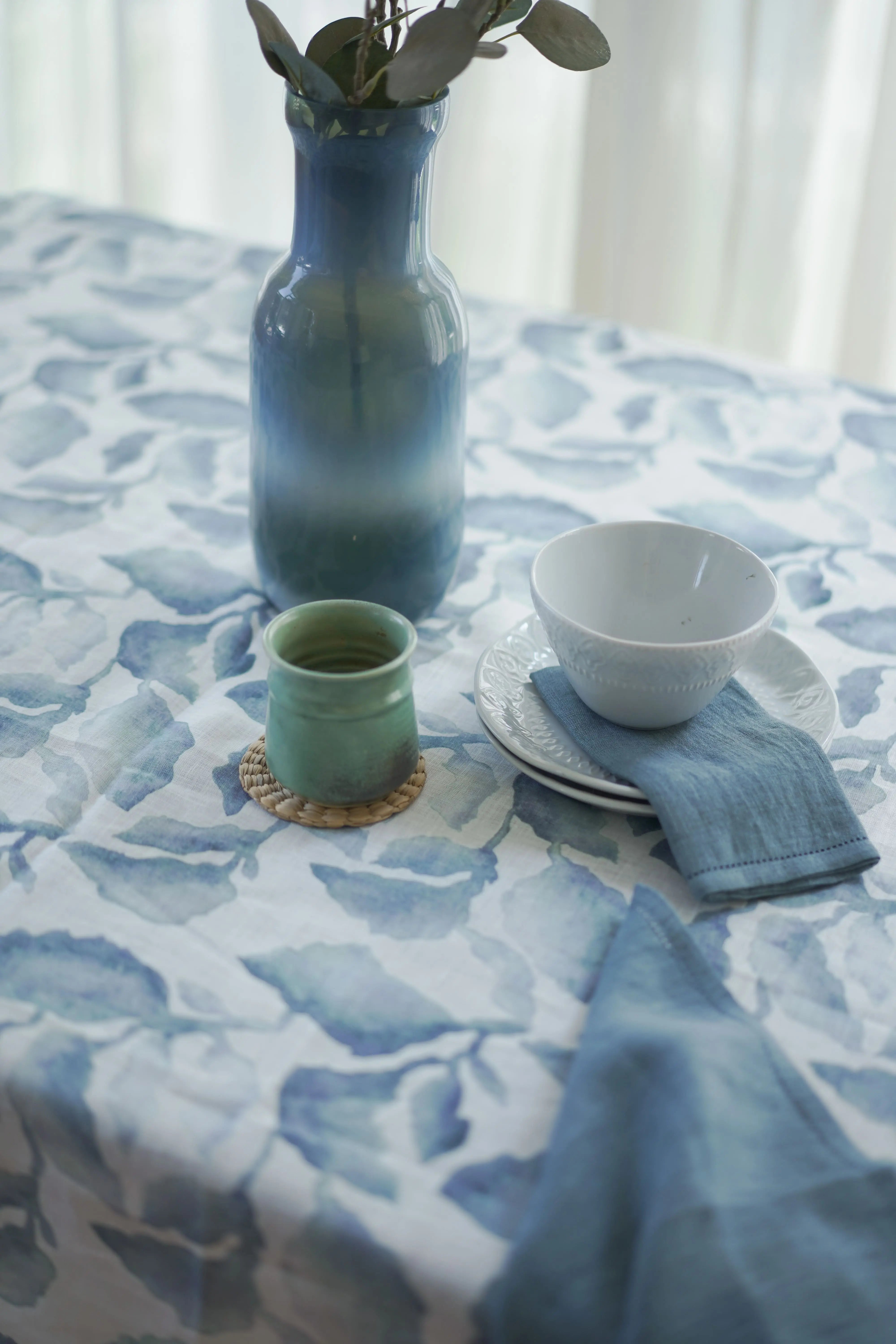 Azure Linen Table Mats-Set of 2 SanctuaryLiving