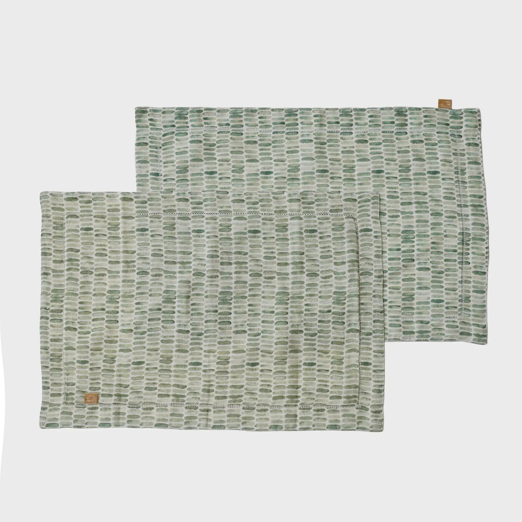 Speckle Green Table Mats-Set of 2 SanctuaryLiving