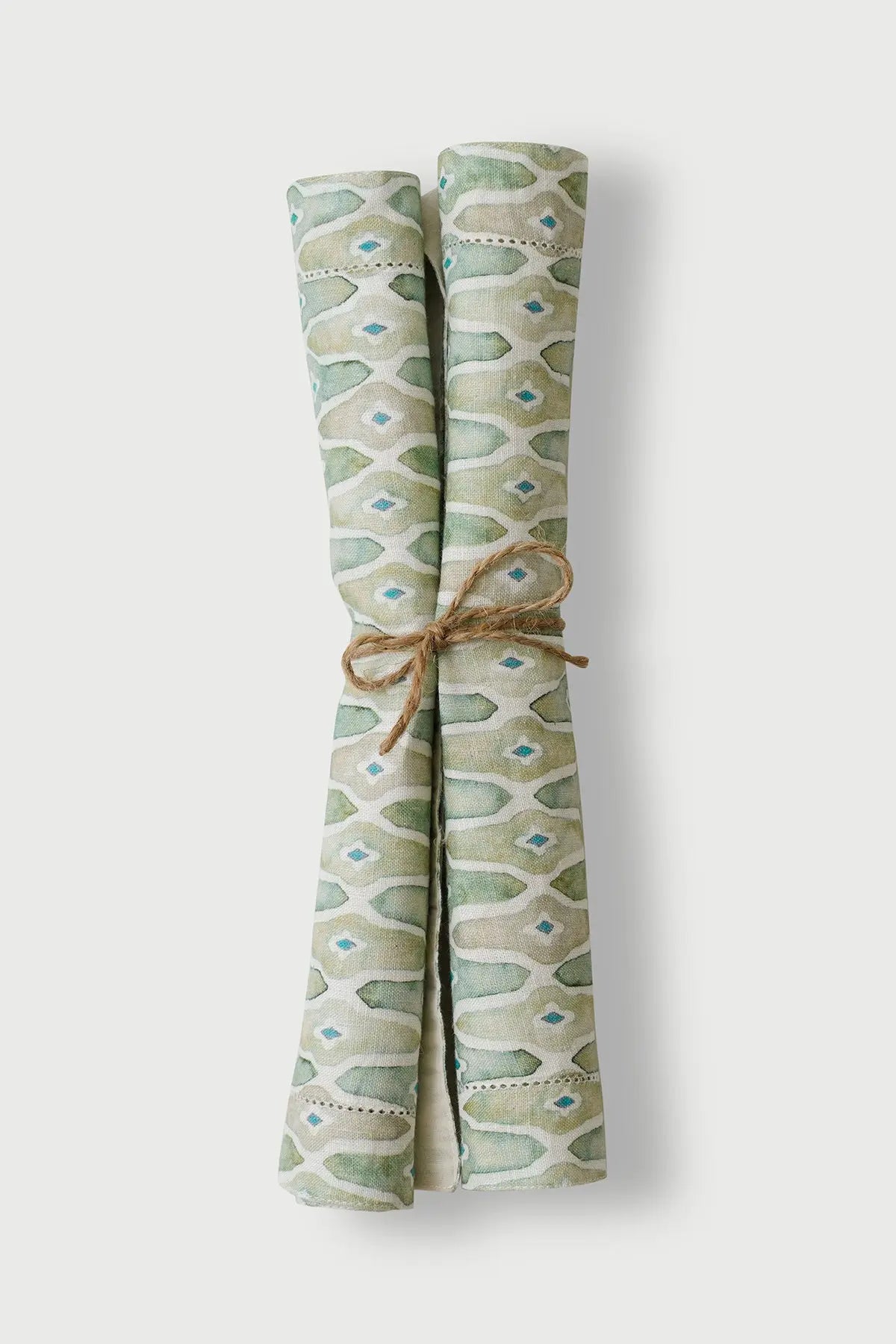 Mosaic Sage Table Mats-Set of 2 SanctuaryLiving