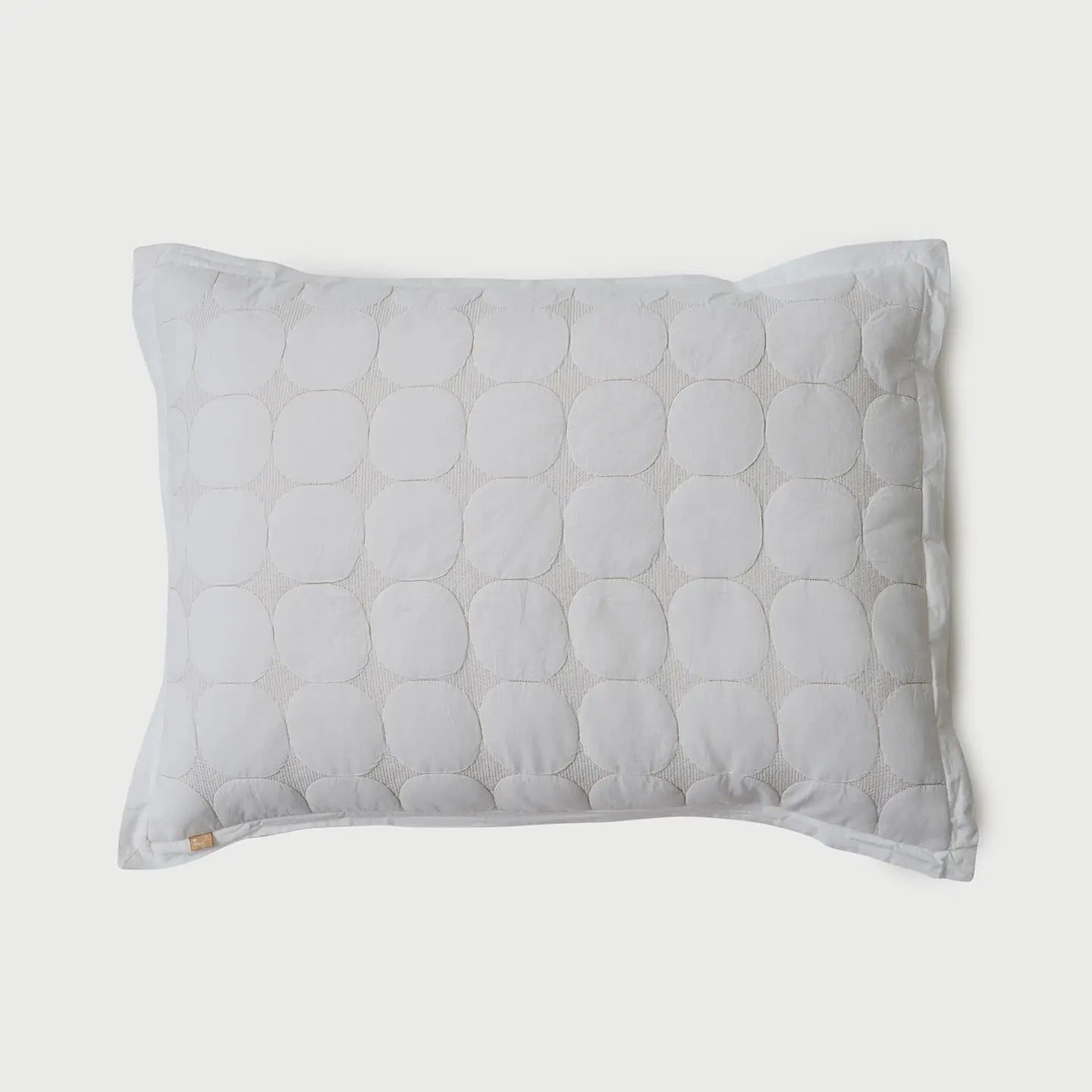Zen Ivory Quilted Cotton Pillow Covers SanctuaryLiving