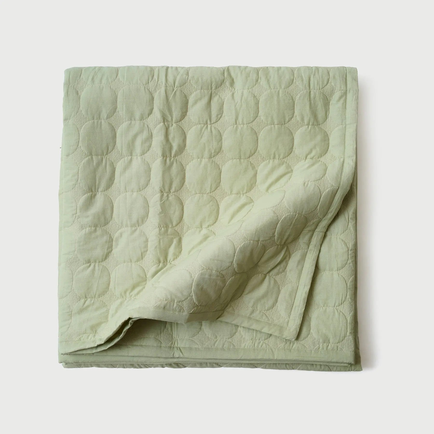 Zen Sage Cotton Quilted Bedding Set SanctuaryLiving