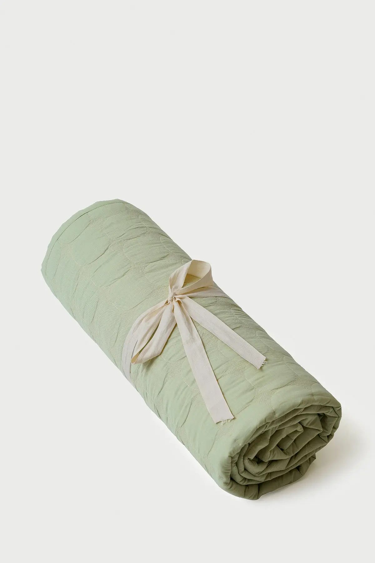 Zen Sage Cotton Quilted Bedding Set SanctuaryLiving