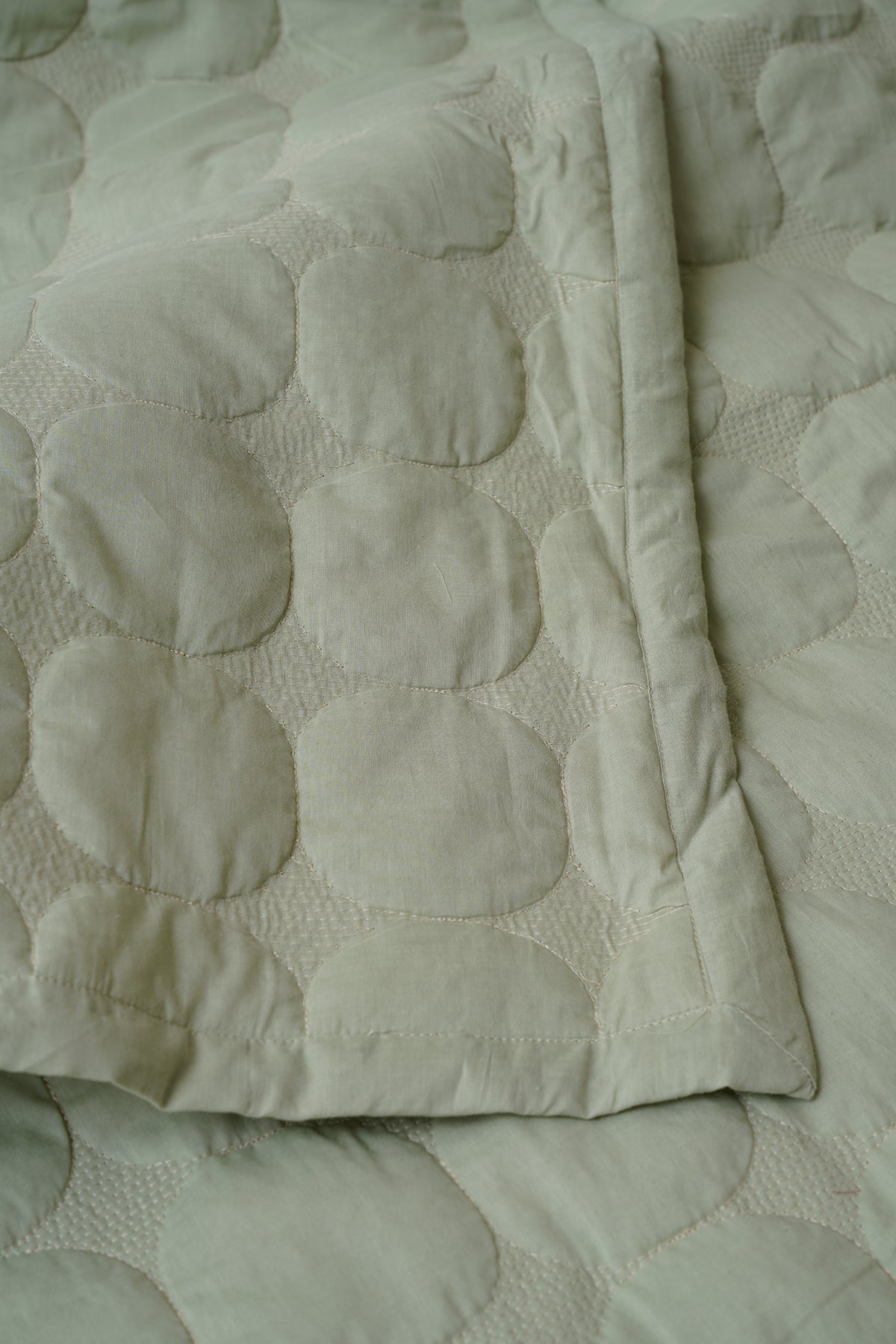 Zen Sage Cotton Quilted Bedding Set