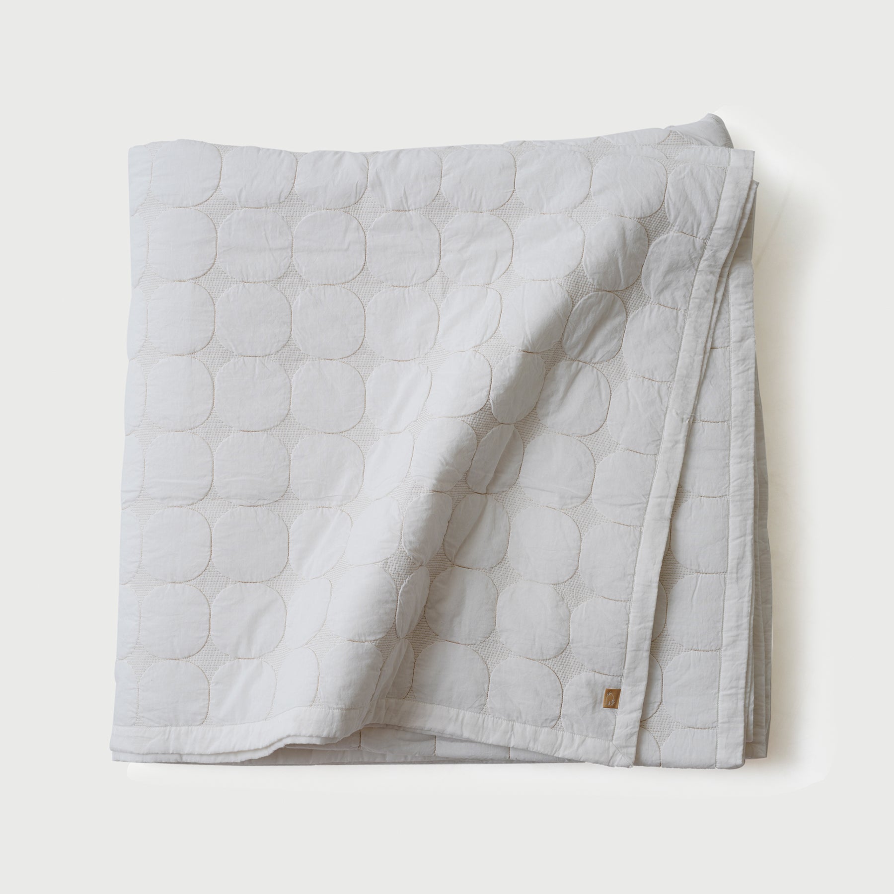 Zen Ivory Quilted Cotton Bedding Set