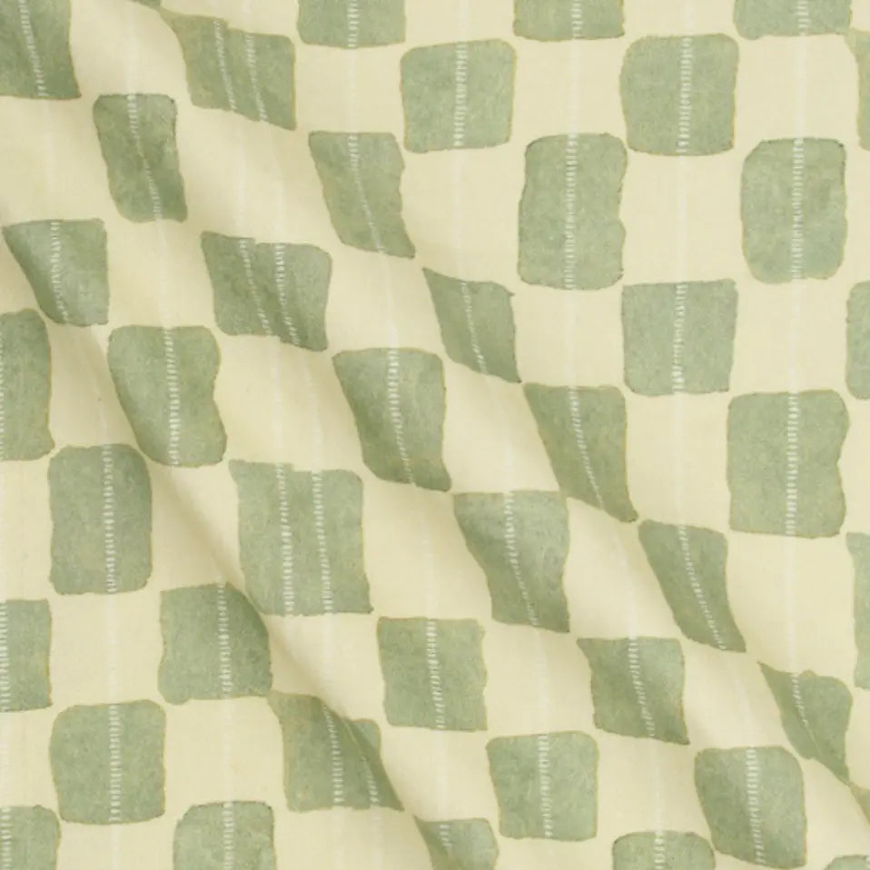 Echo Fern Printed Cotton Slub Fabric SanctuaryLiving