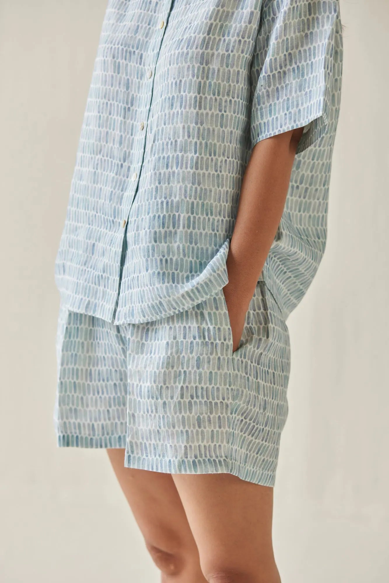 Echo Speckle Blue Shirt SanctuaryLiving