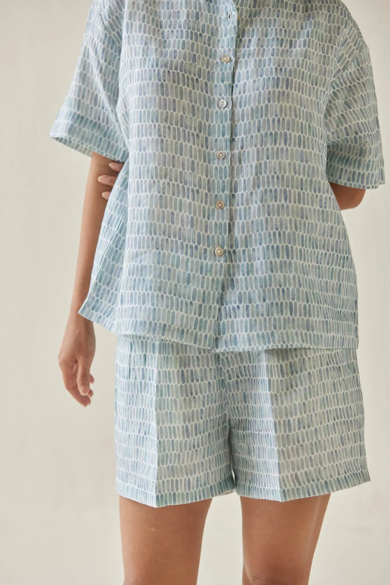 Echo Speckle Blue Shirt SanctuaryLiving