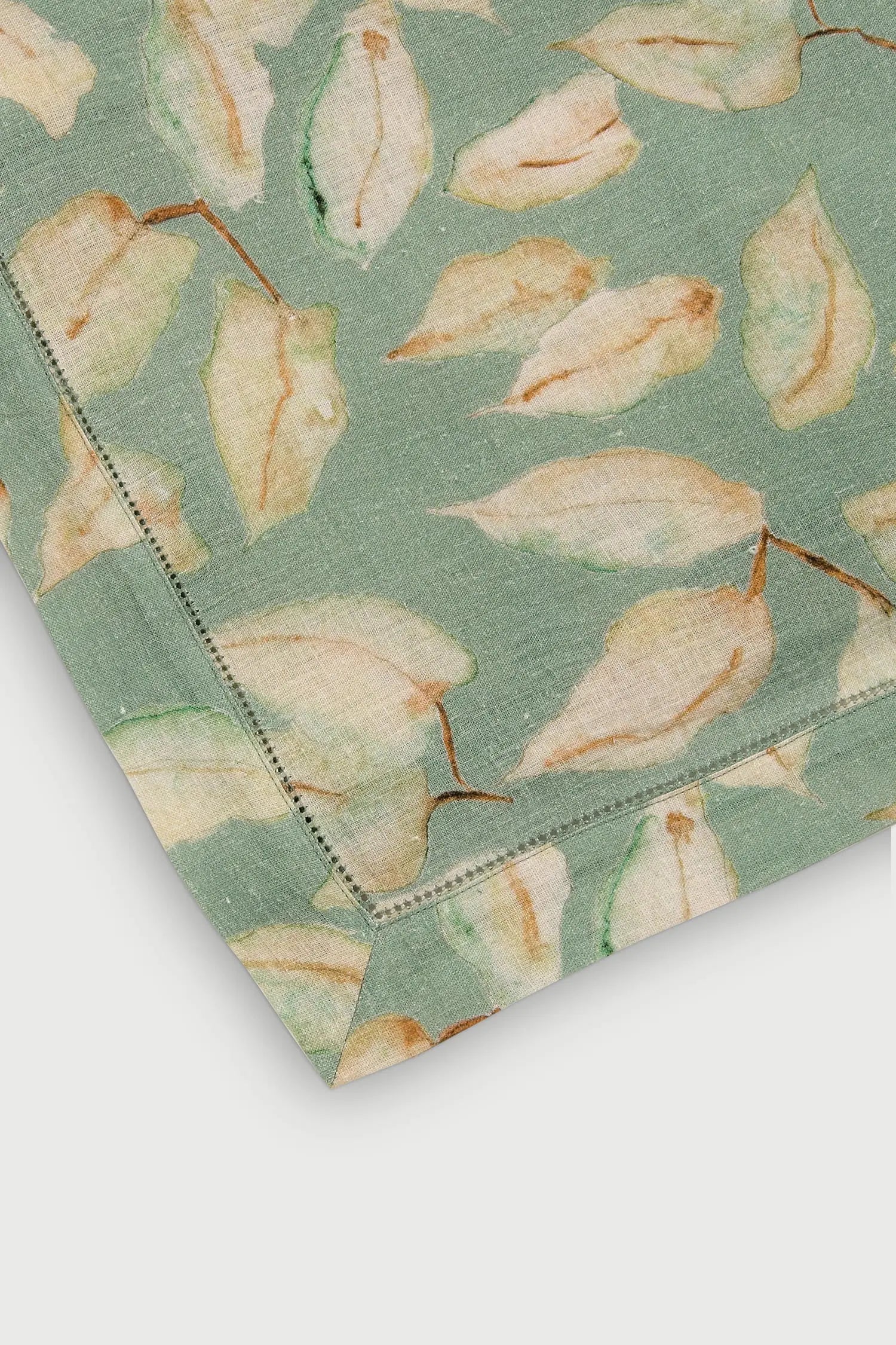 Grove Duck Egg Linen Table Cover SanctuaryLiving