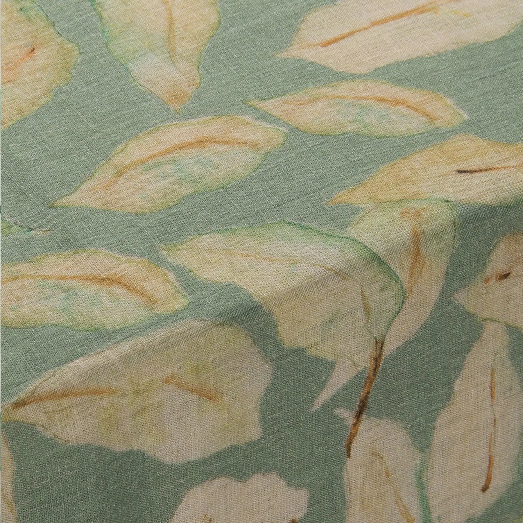 Grove Duck Egg Linen Table Cover SanctuaryLiving