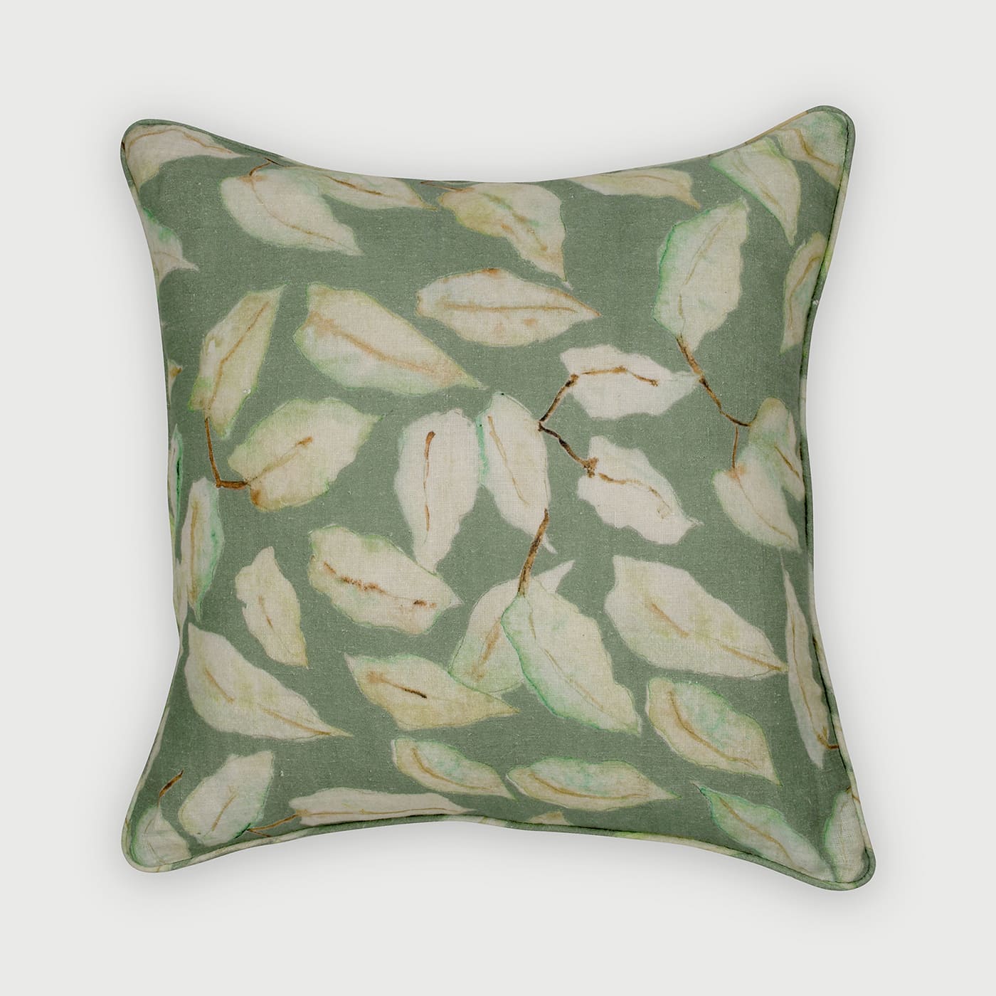 Grove Fern Linen Cushion Cover