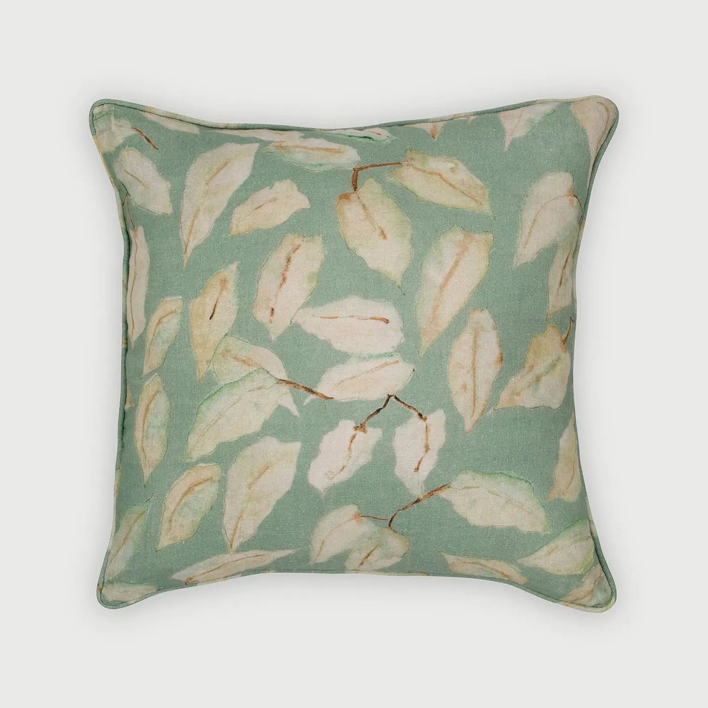 Grove Duck Egg Linen Cushion Cover SanctuaryLiving