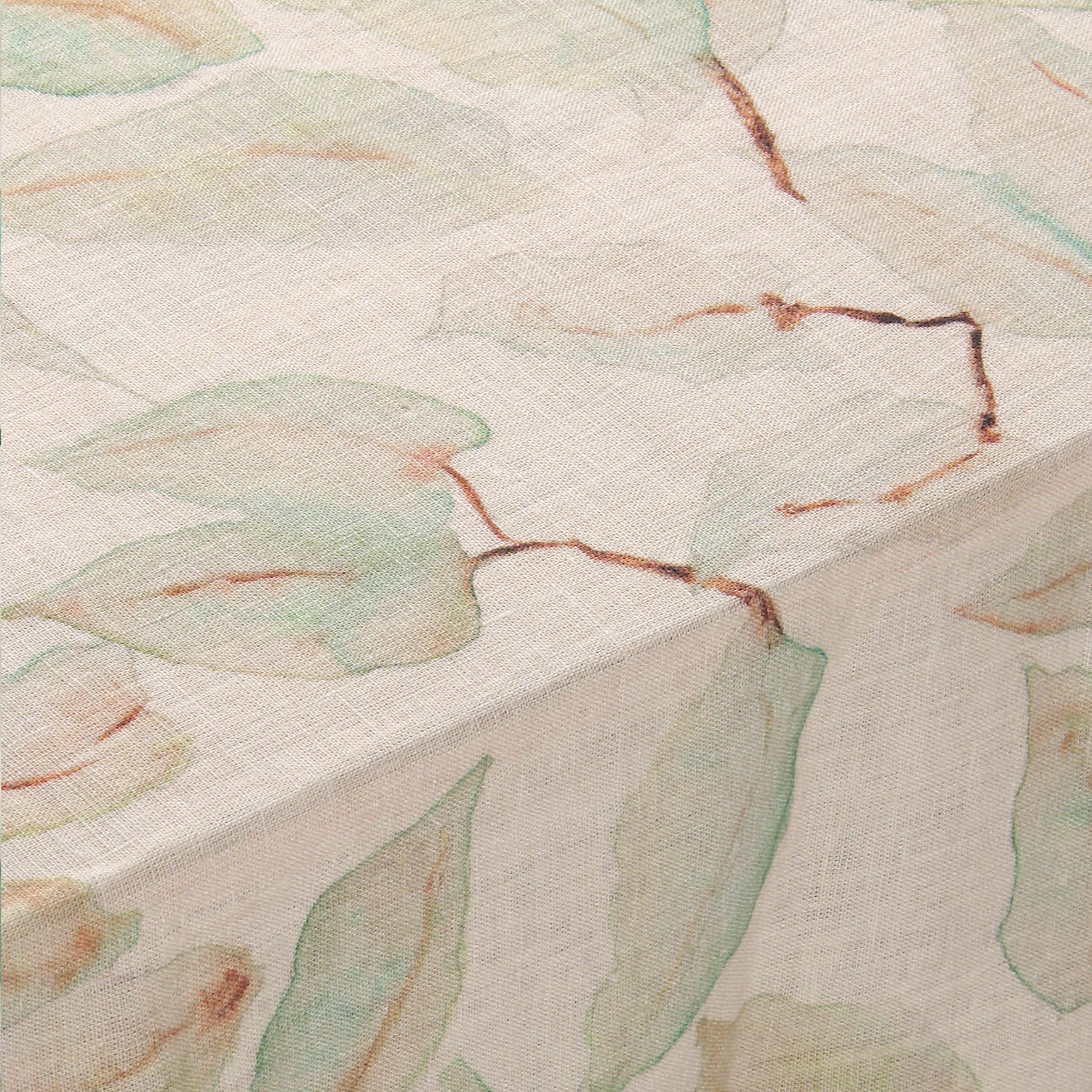 Grove Ivory Linen Table Cover