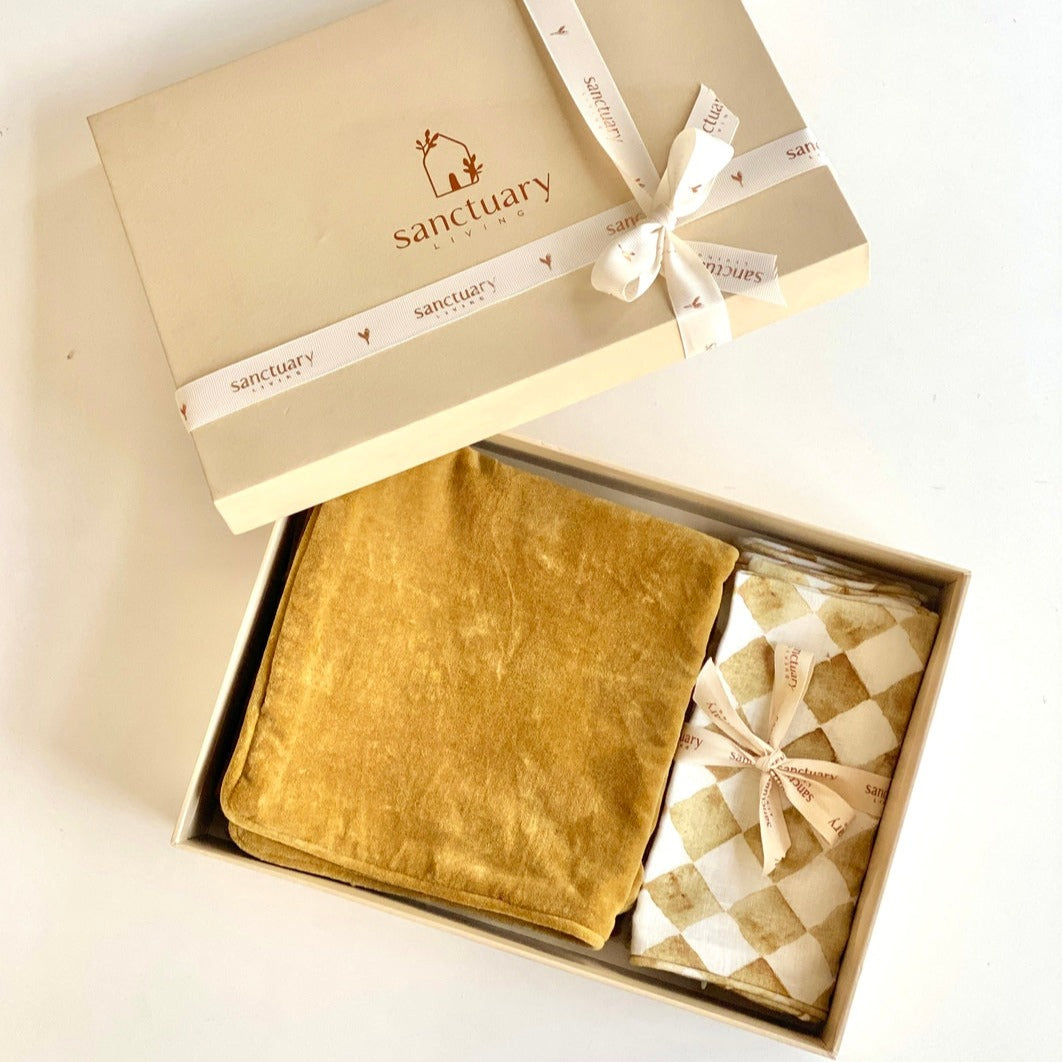 Ochre Cushion Gift Set