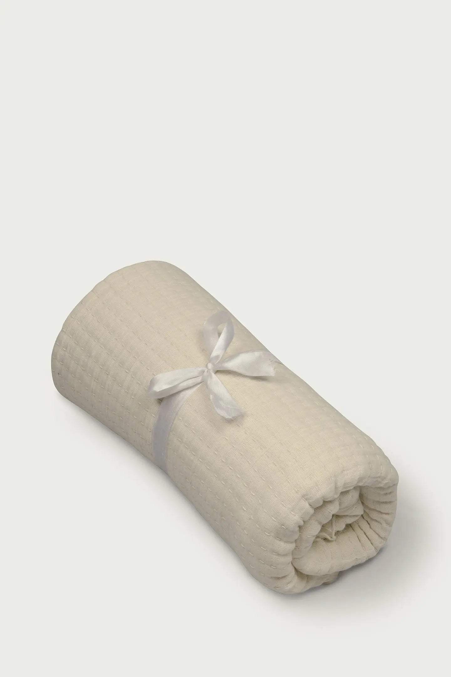 Trail Ivory Cotton Throw SanctuaryLiving