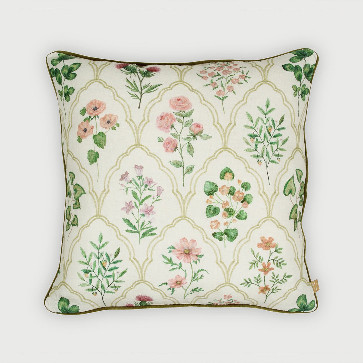 Eden Rose Linen Cushion Cover