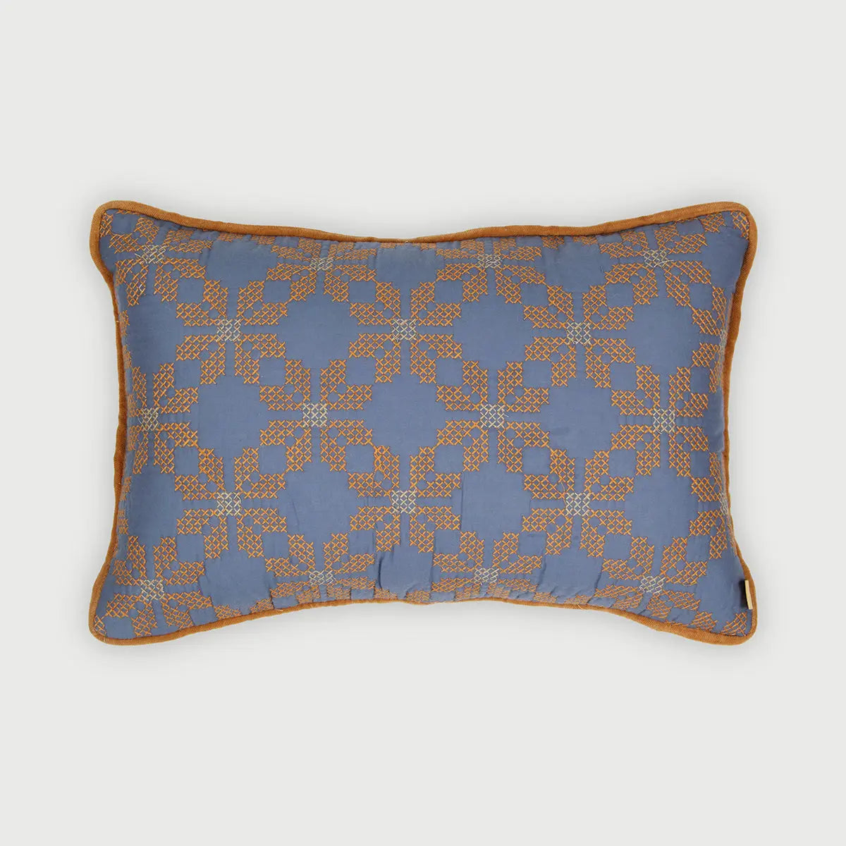 Daisy Azure Oblong Cushion Cover SanctuaryLiving