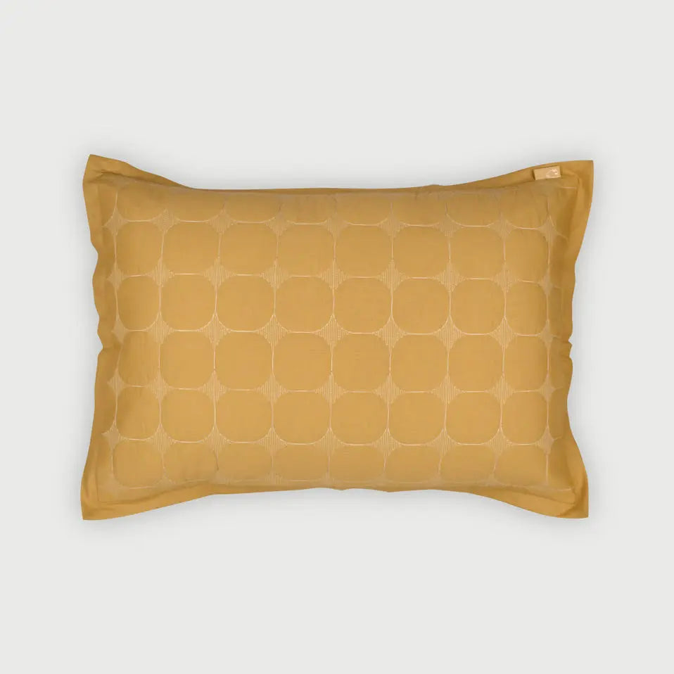 Zen Ochre Cotton Quilted Bedding Set SanctuaryLiving