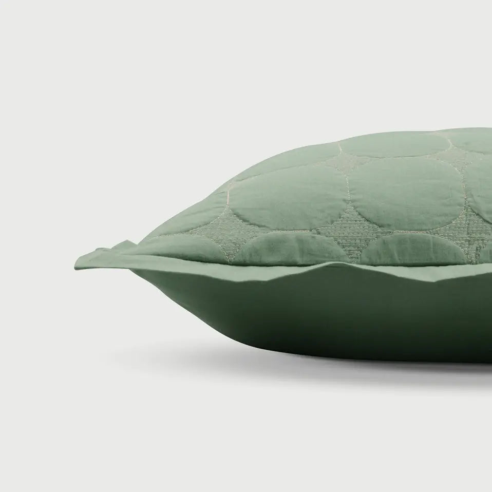 Zen Eucalyptus Cotton Quilted Bedding Set SanctuaryLiving