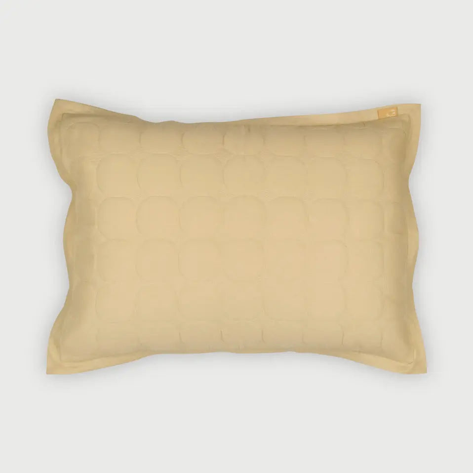 Zen Beige Cotton Quilted Bedding Set SanctuaryLiving