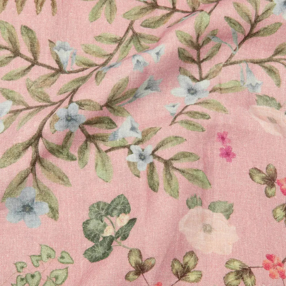 Valley Rose Linen Table Runner SanctuaryLiving