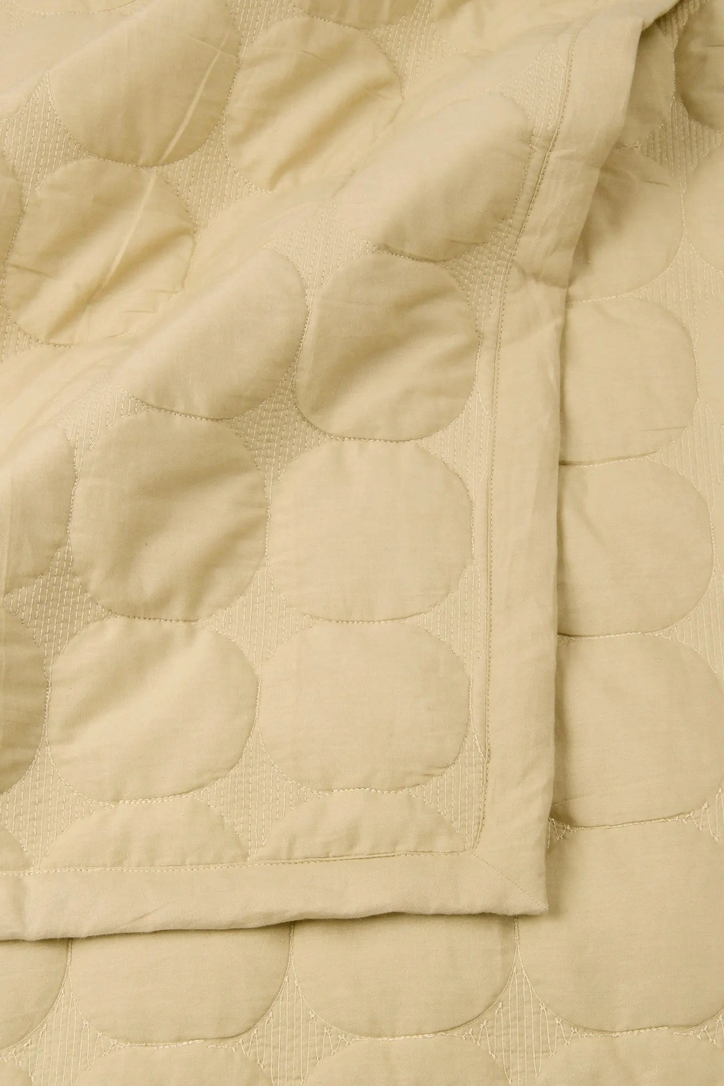 Zen Beige Cotton Quilted Bedding Set SanctuaryLiving