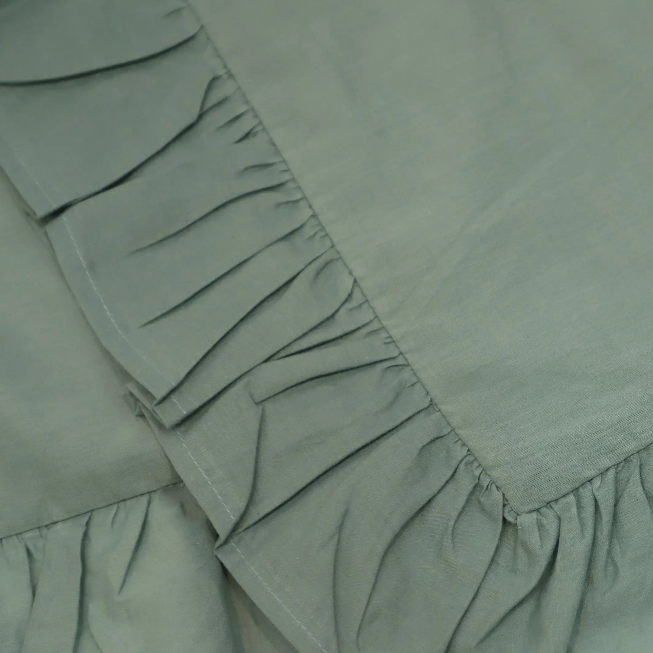 Ruffle Eucalyptus Duvet Cover SanctuaryLiving