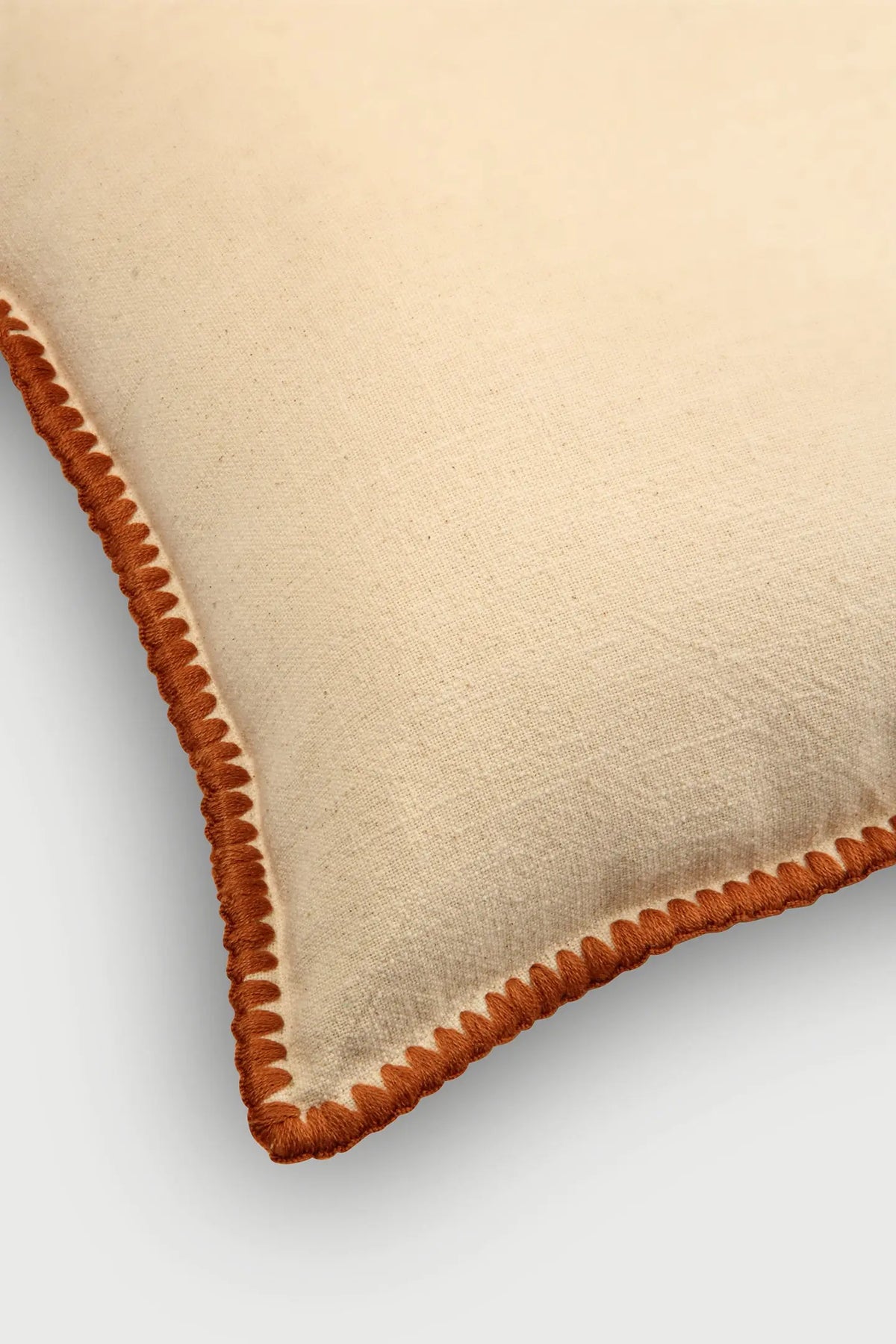 Sofia Amber Embroidered Cotton Cushion Cover SanctuaryLiving