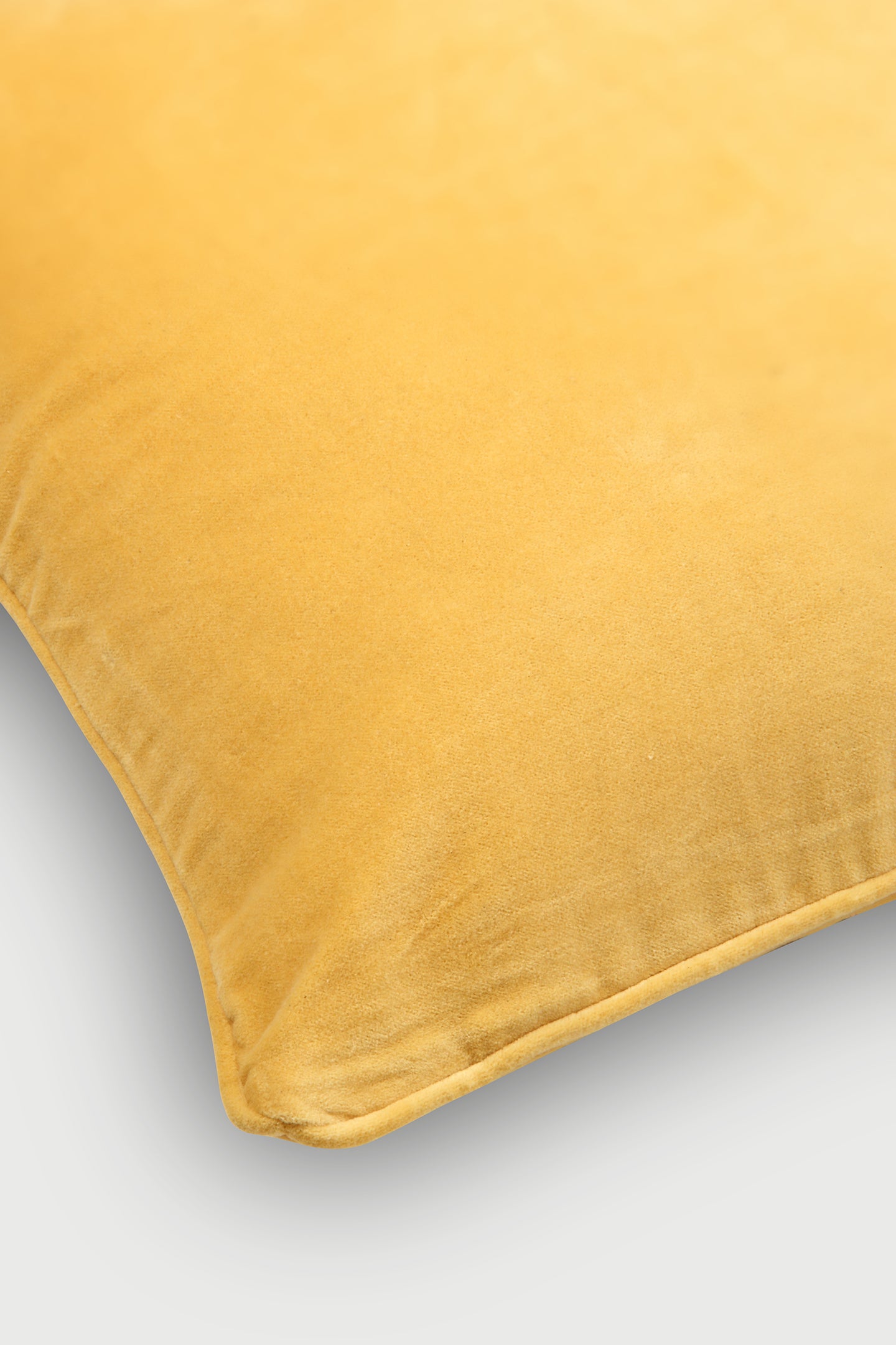 Butter Yellow Velvet Euro Sham