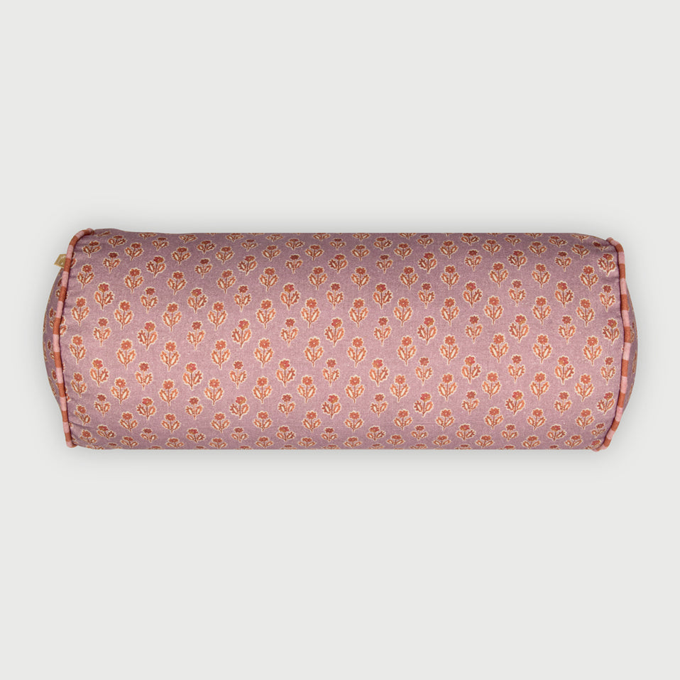 Viola Lavender Cotton Bolster Cover