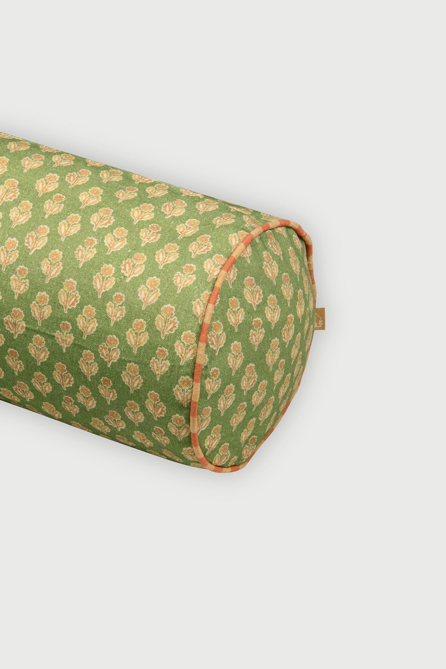Viola Forest Green Cotton Bolster Cover
