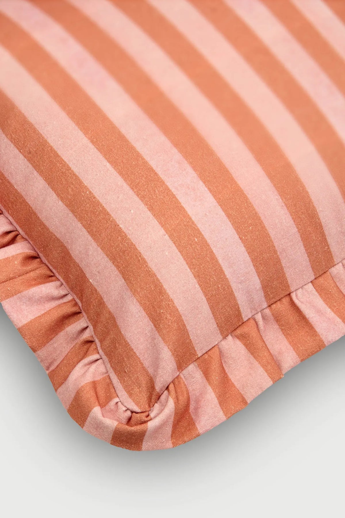 Linea Ruffle Dusty Rose Cotton Cushion Cover SanctuaryLiving