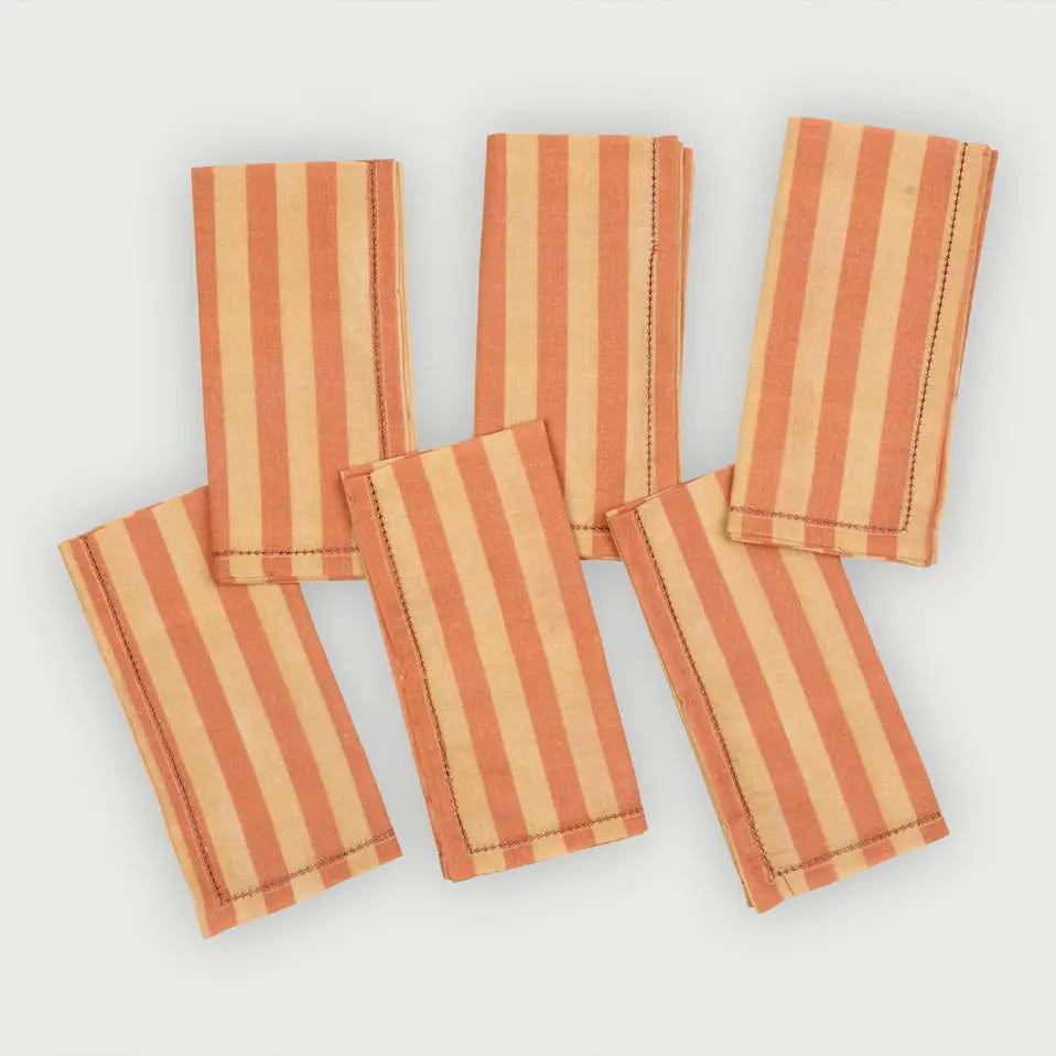Linea Amber Cotton Table Napkins-Set of 6 SanctuaryLiving